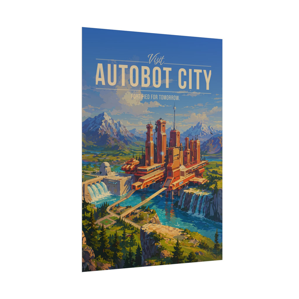 Autobot City Travel Poster