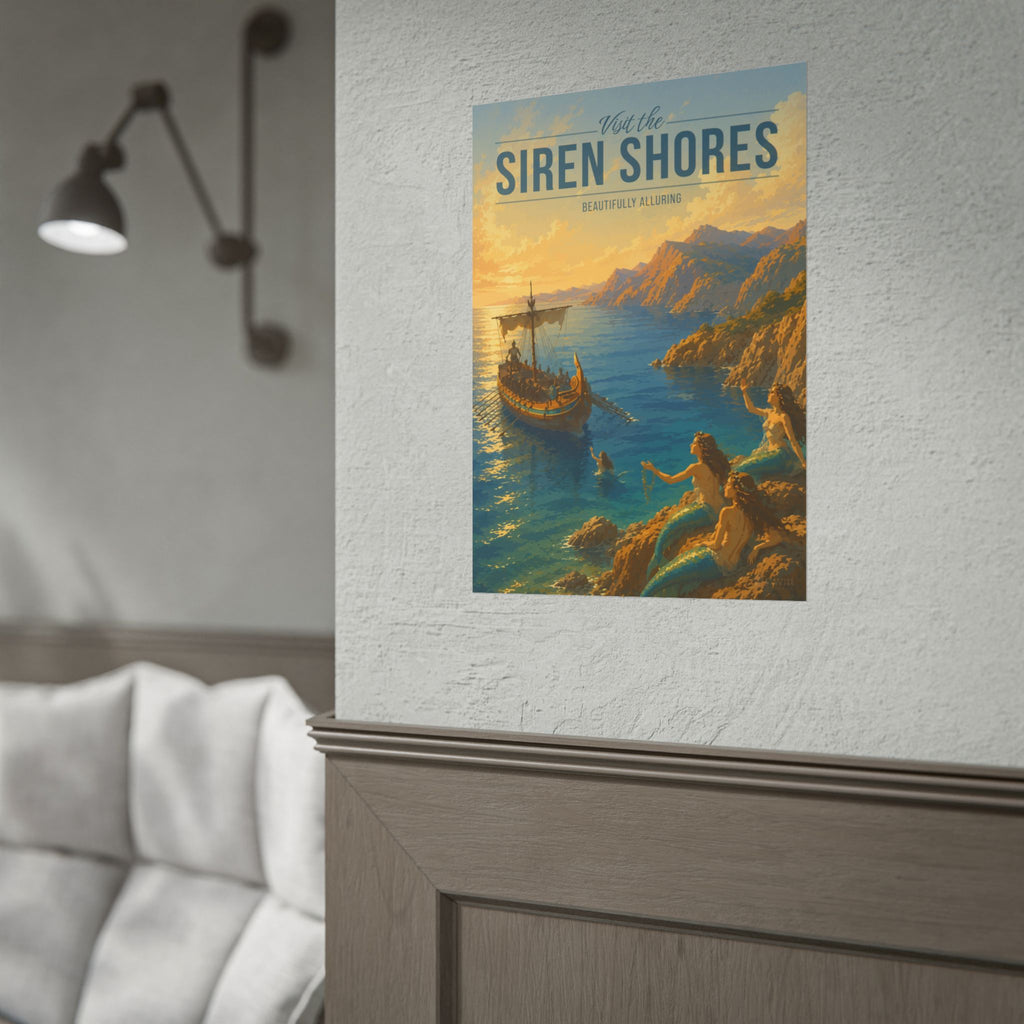 Siren Shores Travel Poster