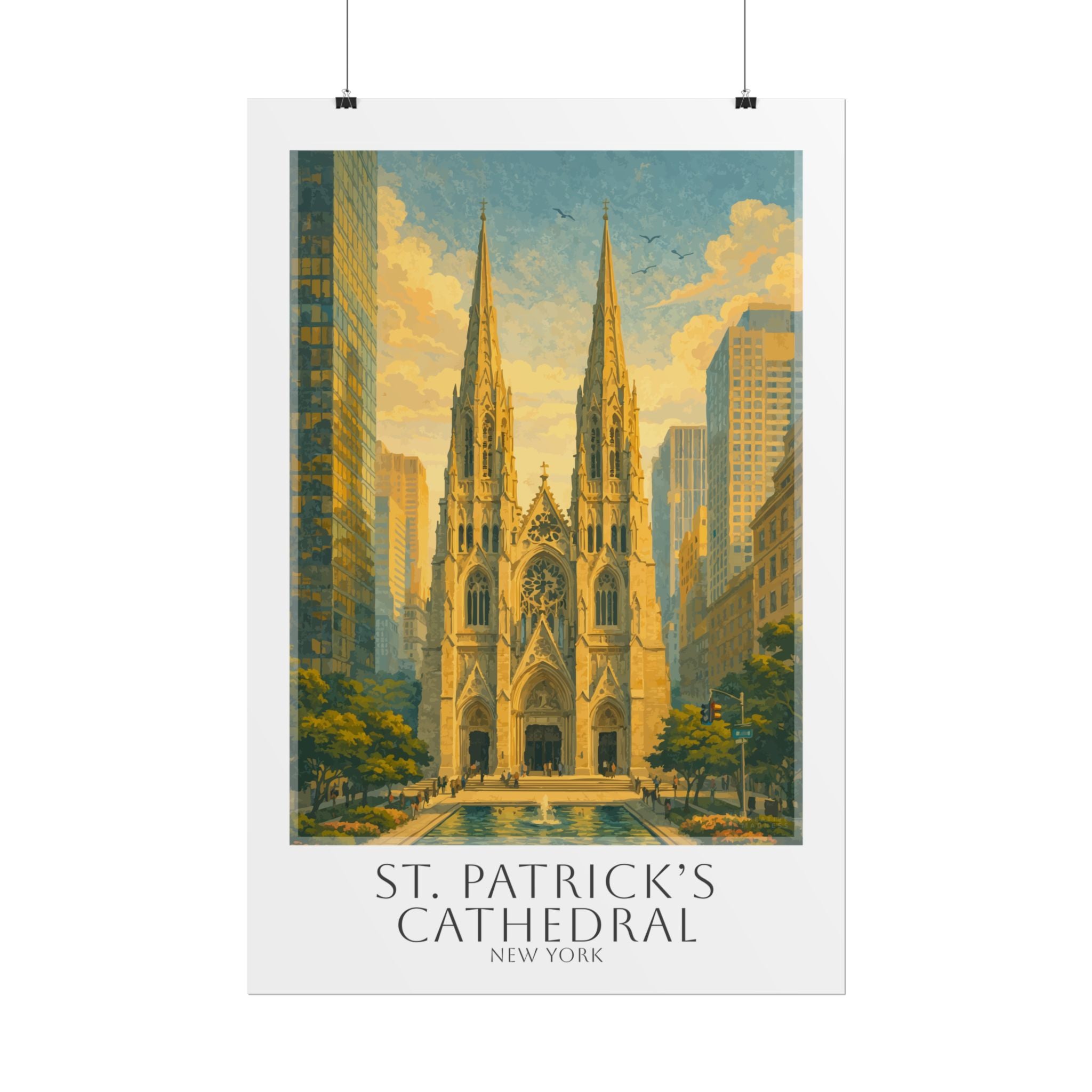 St Patricks Cathedral Travel Poster