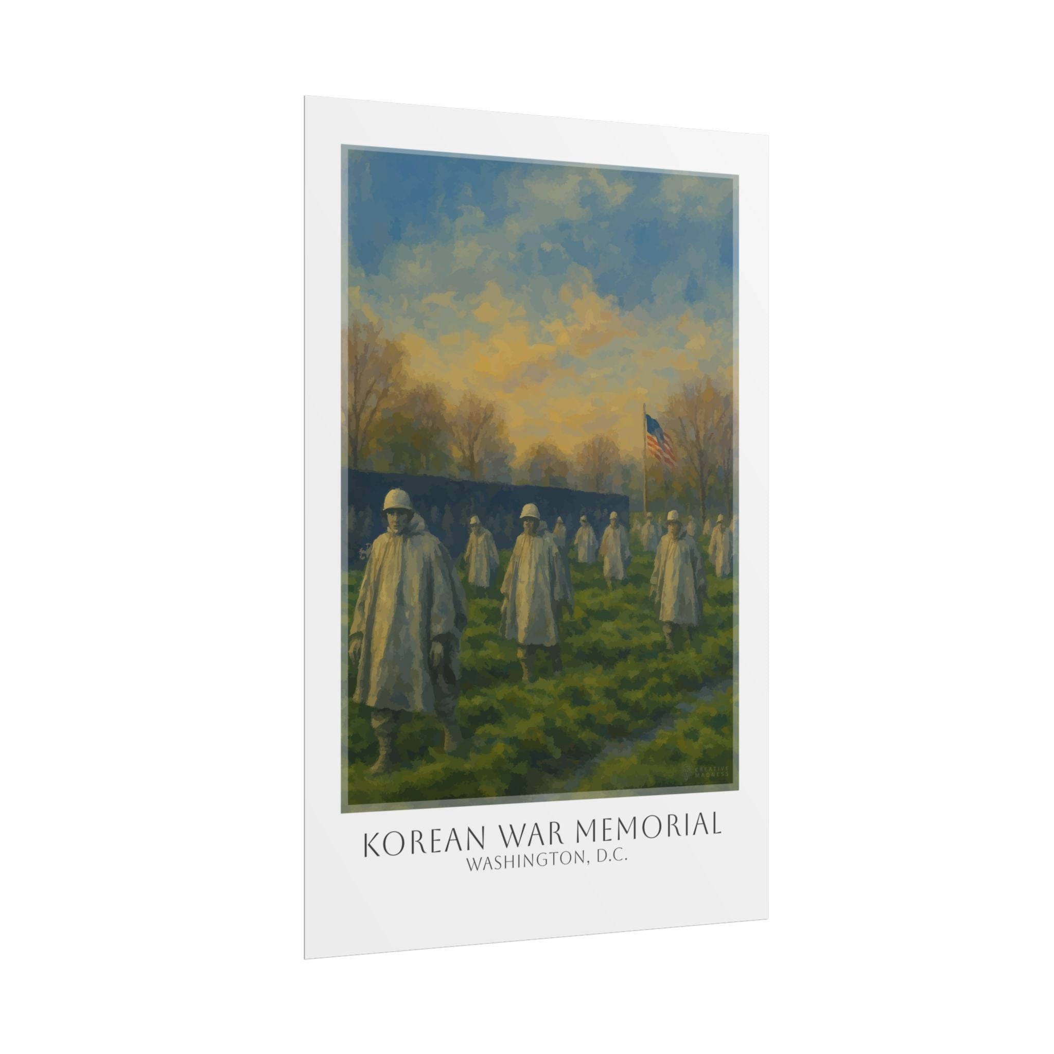 Korean War Memorial Travel Poster