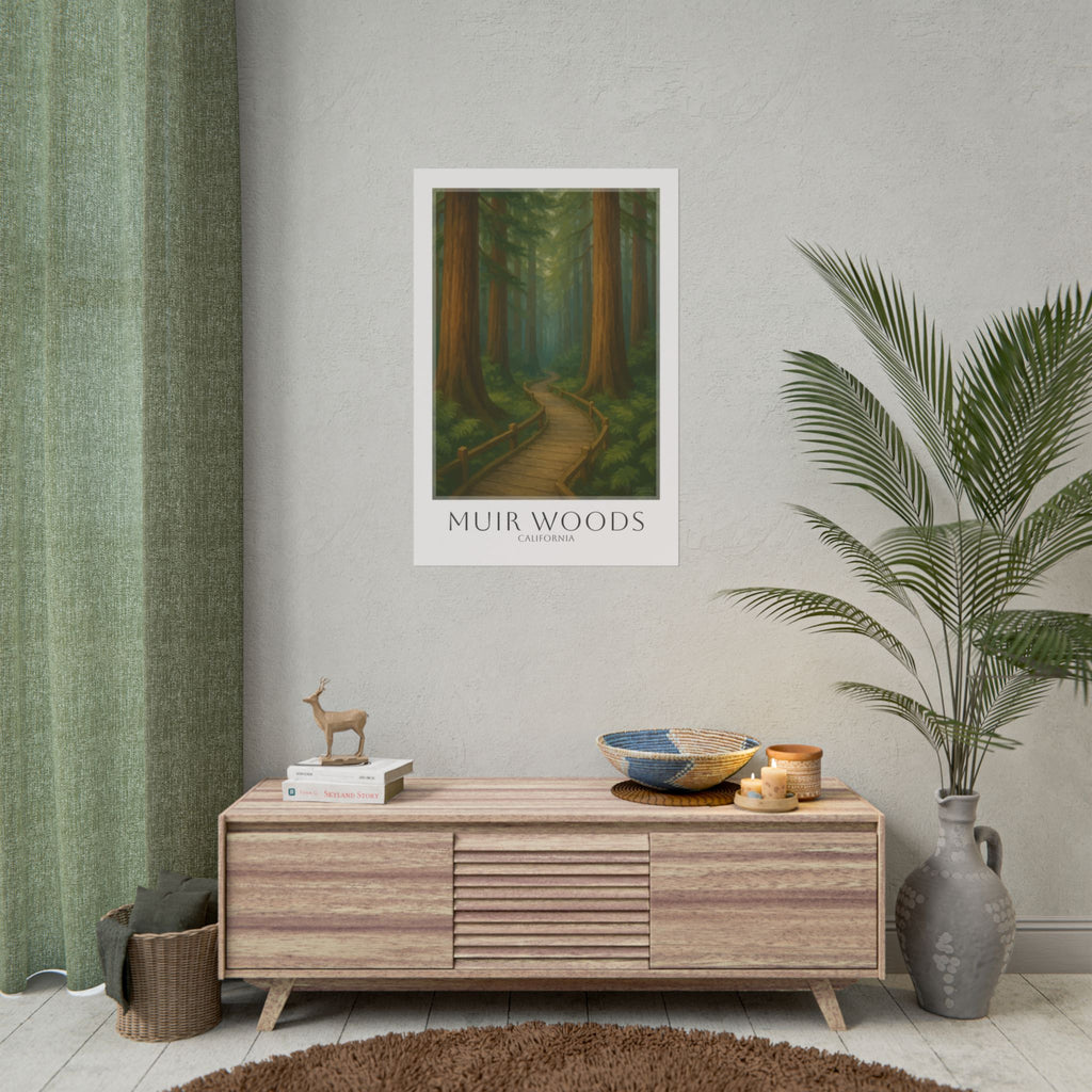 Muir Woods Travel Poster