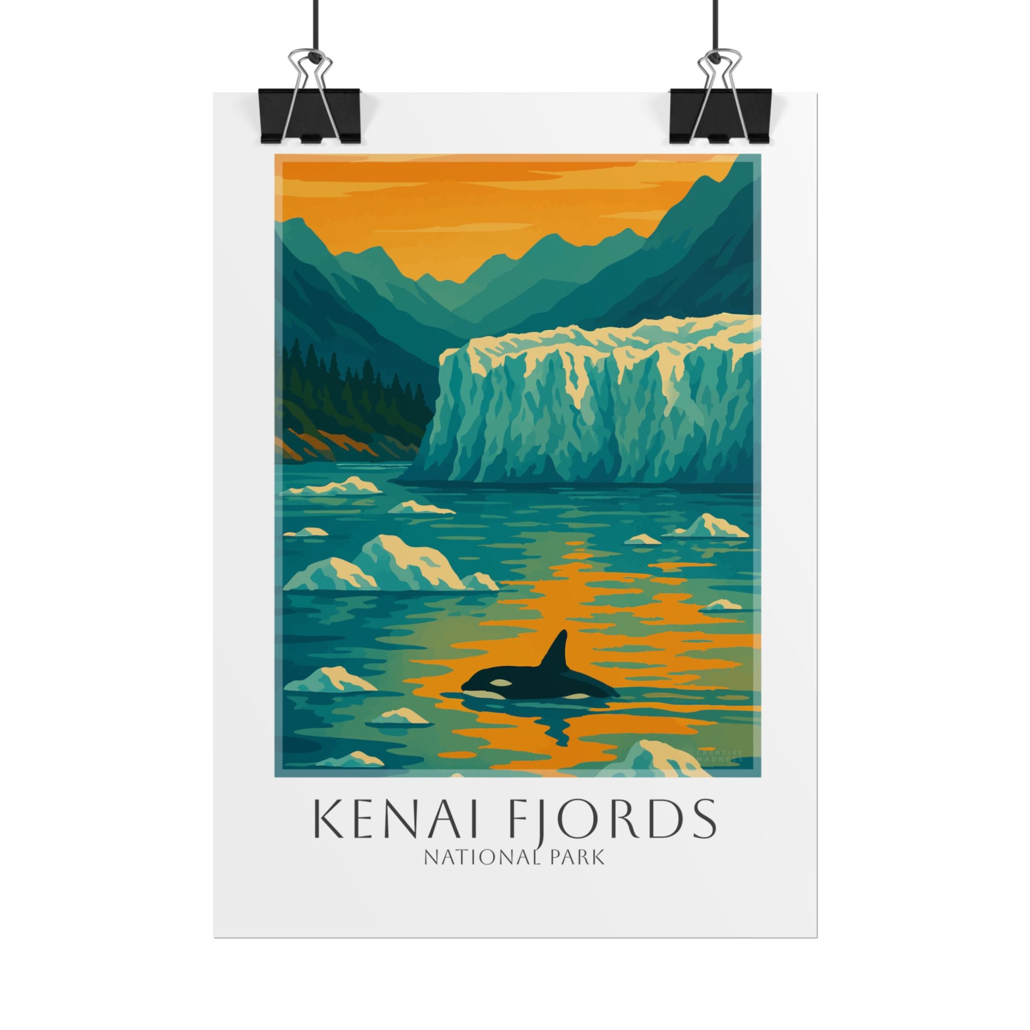 KENAI FJORDS * Travel Poster * National Park Wall Art