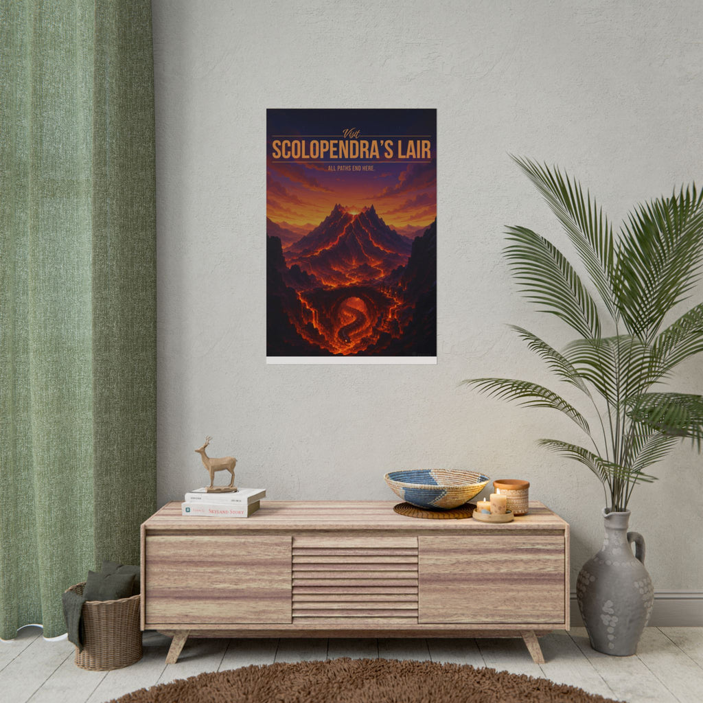 Scolopendras Lair Travel Poster