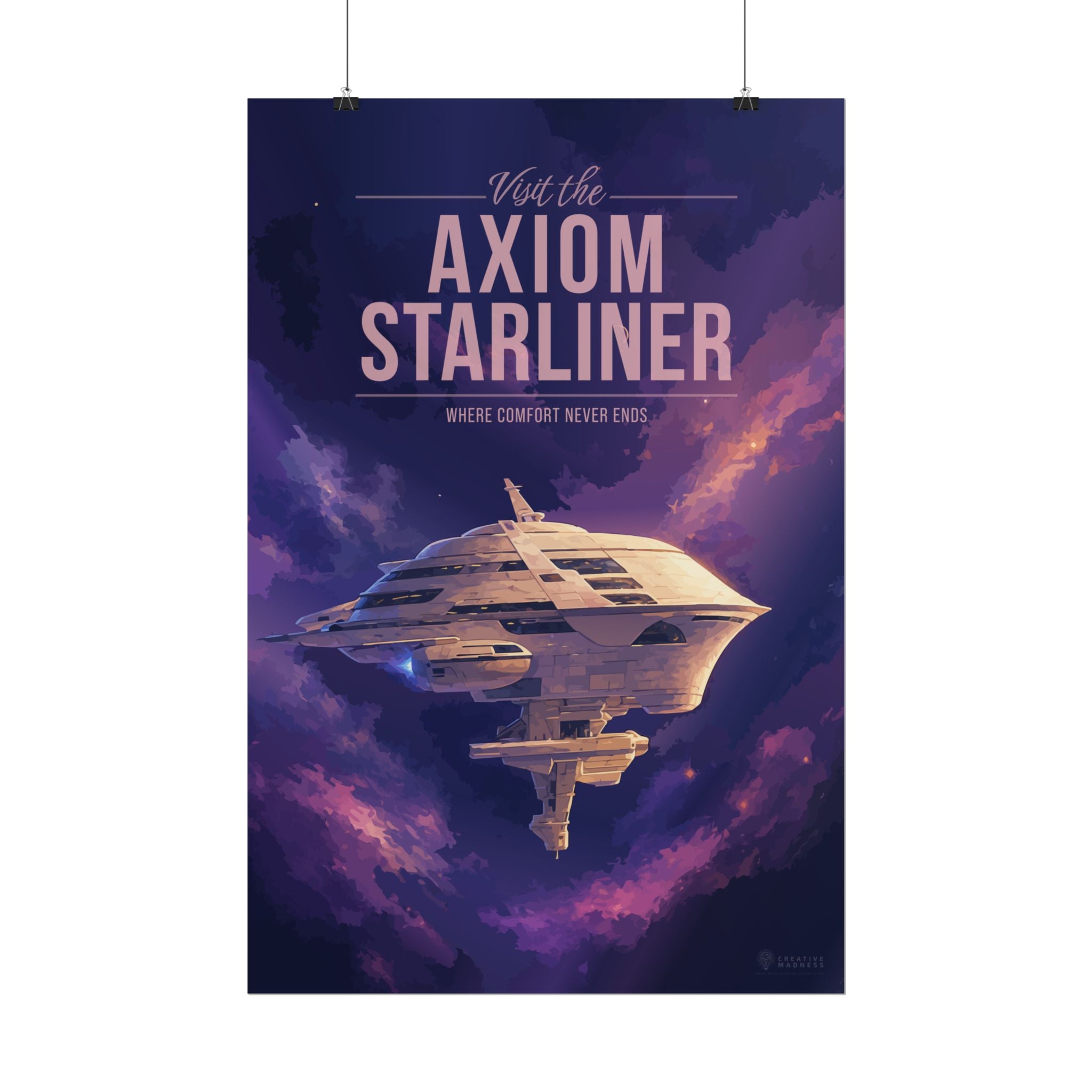 Axiom Starliner Travel Poster