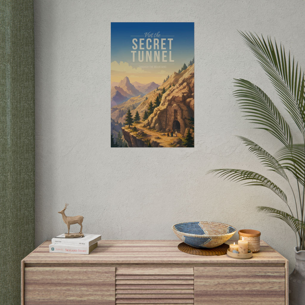 Secret-Tunnel Travel Poster