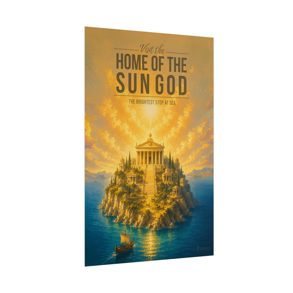 Home Of The Sun God Travel Poster