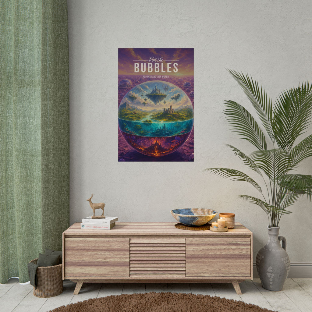 Bubbles Travel Poster