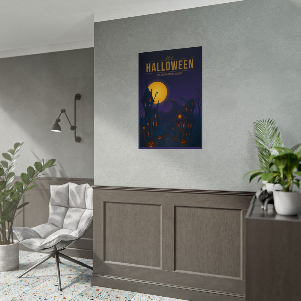 Halloween Town Travel Poster