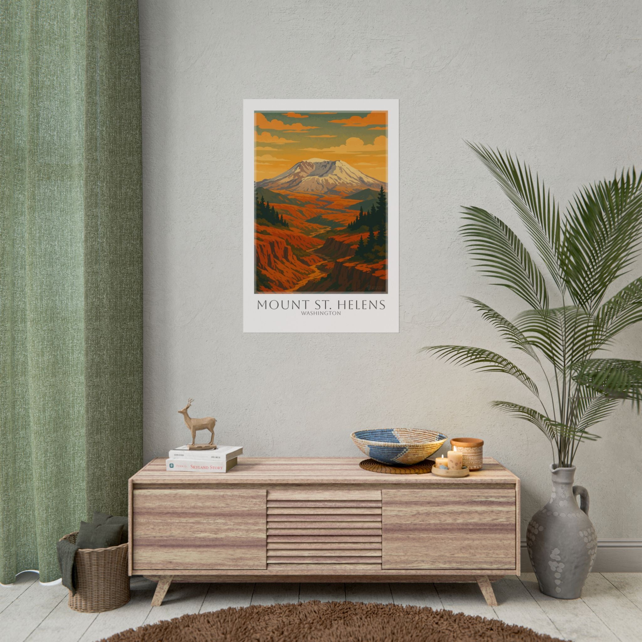 Mount St Helens Travel Poster