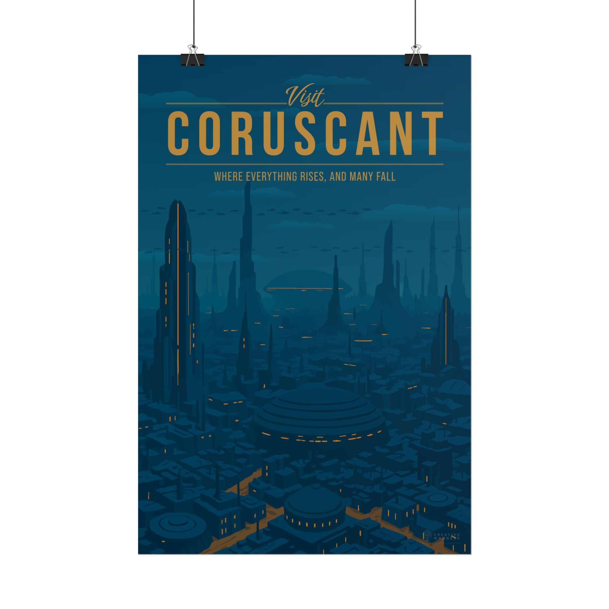 Coruscant Travel Poster