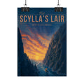 Scyllas Lair Travel Poster