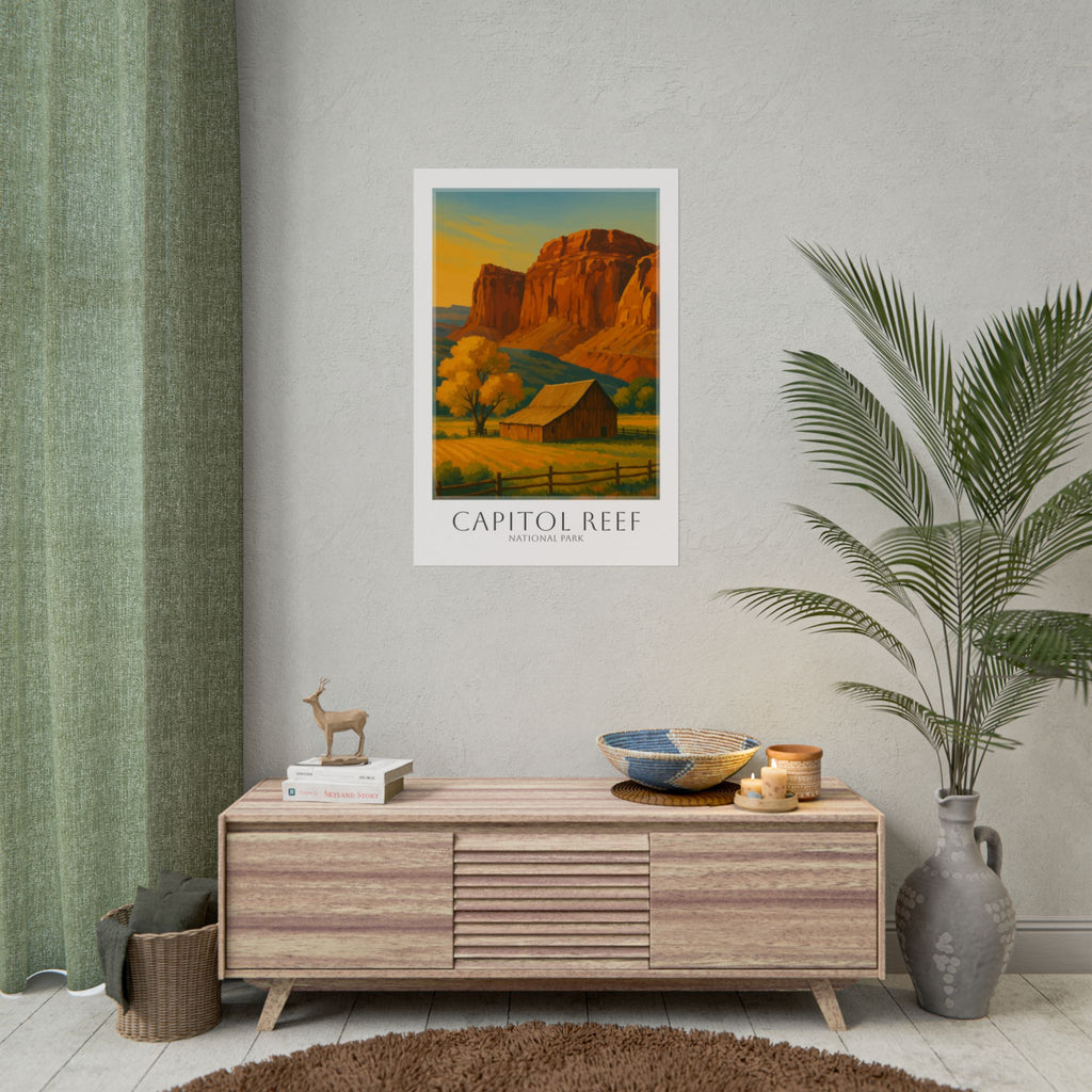 CAPITOL REEF * Travel Poster * National Park Wall Art