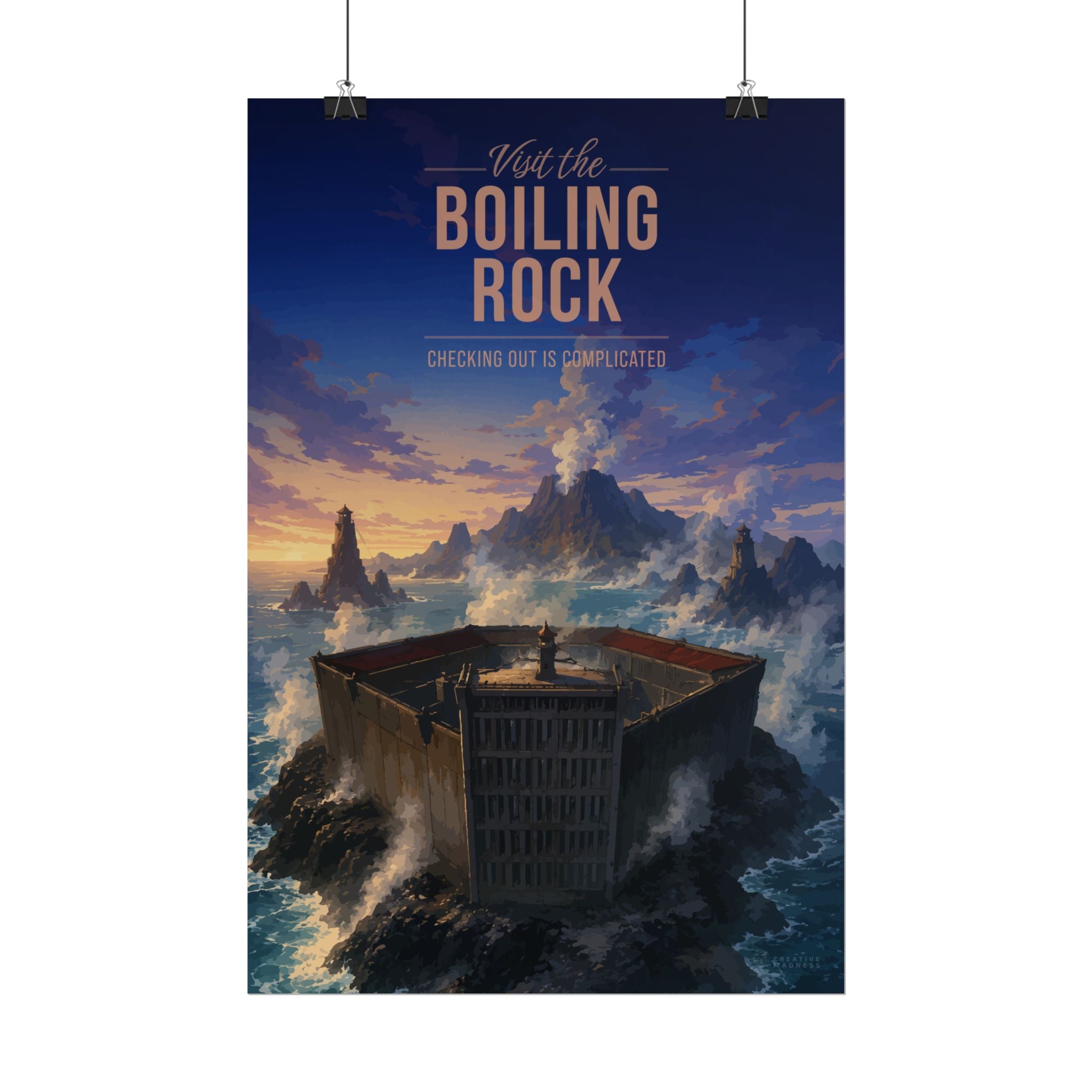 Boiling Rock Travel Poster