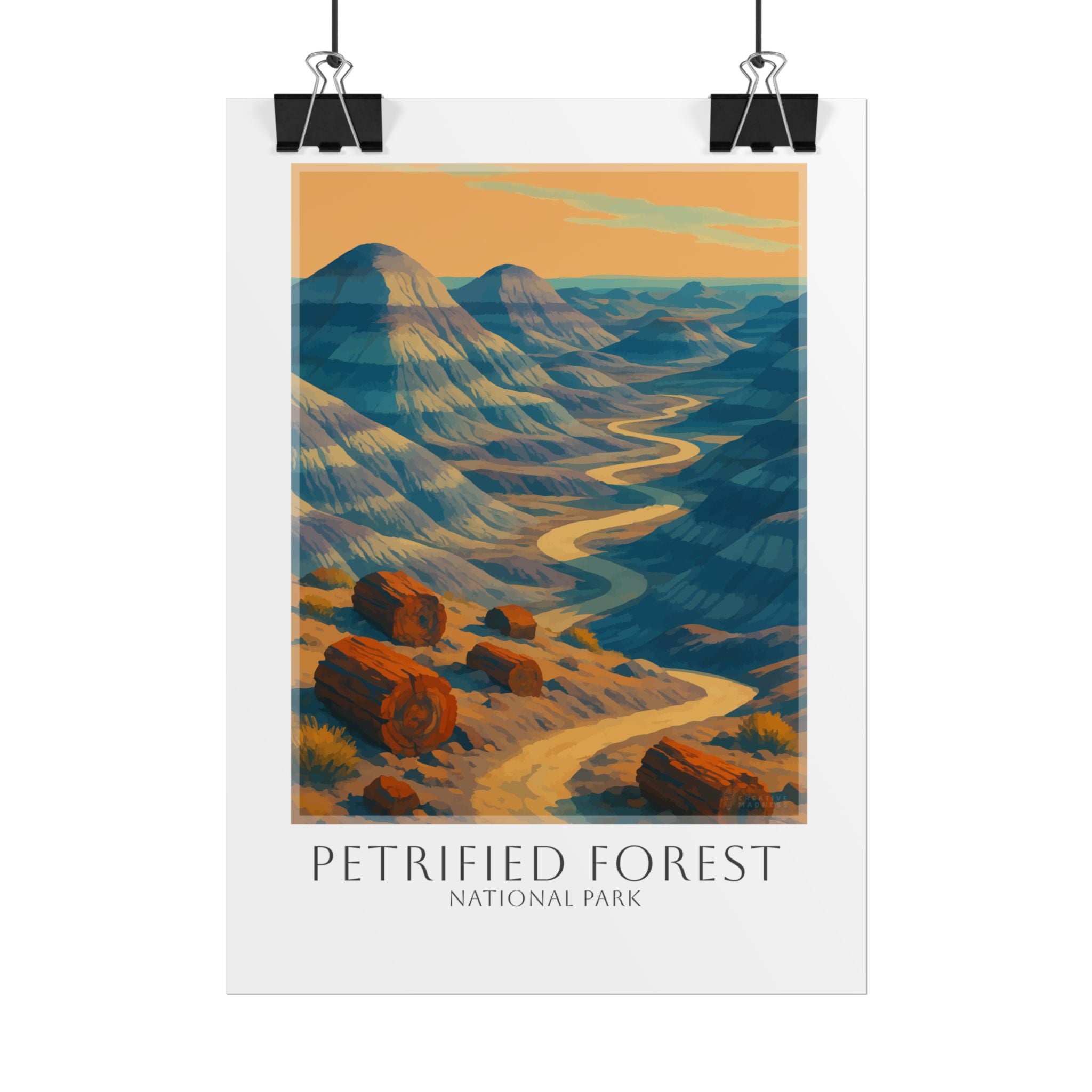 PETRIFIED FOREST * Travel Poster * National Park Wall Art