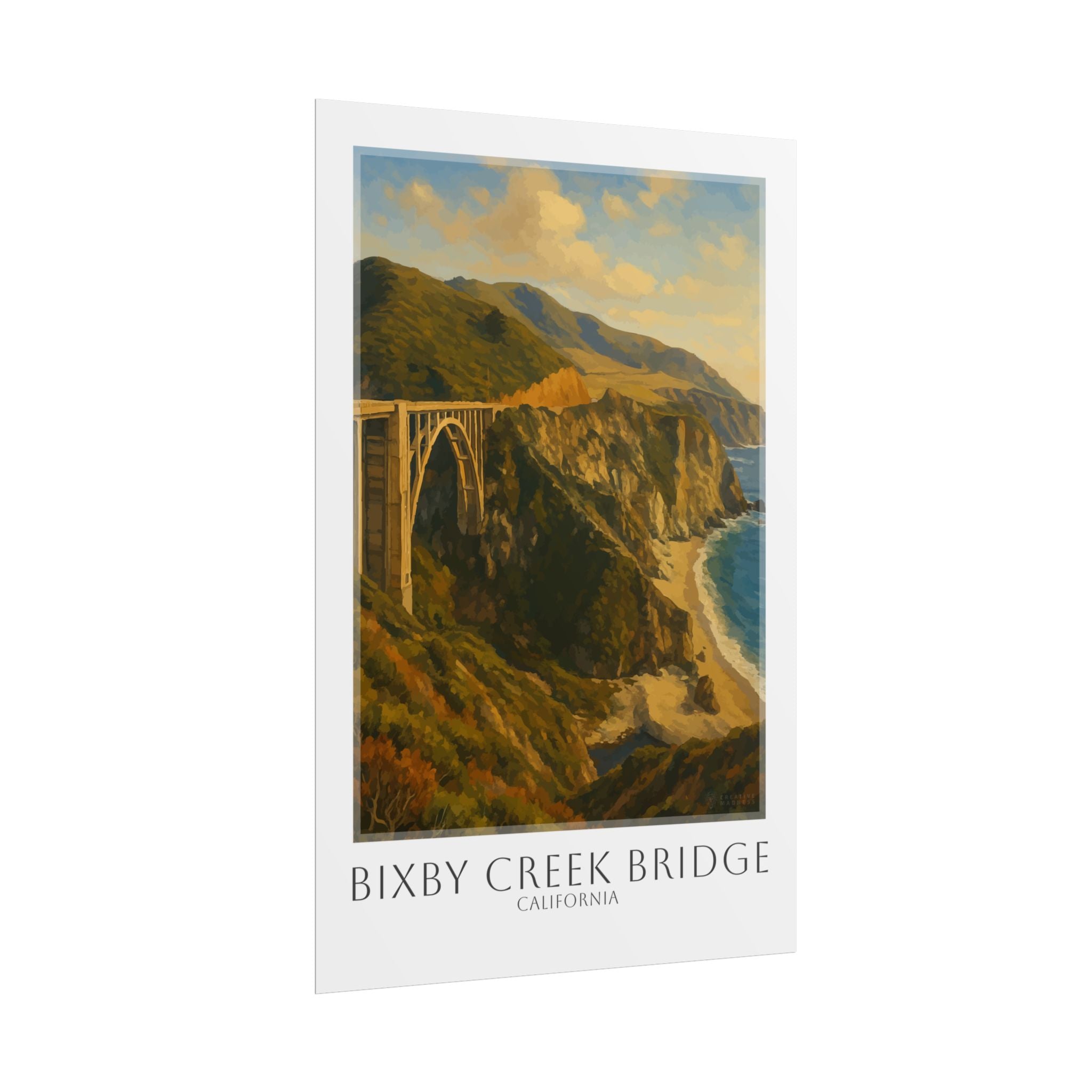 Bixby Creek Bridge Travel Poster