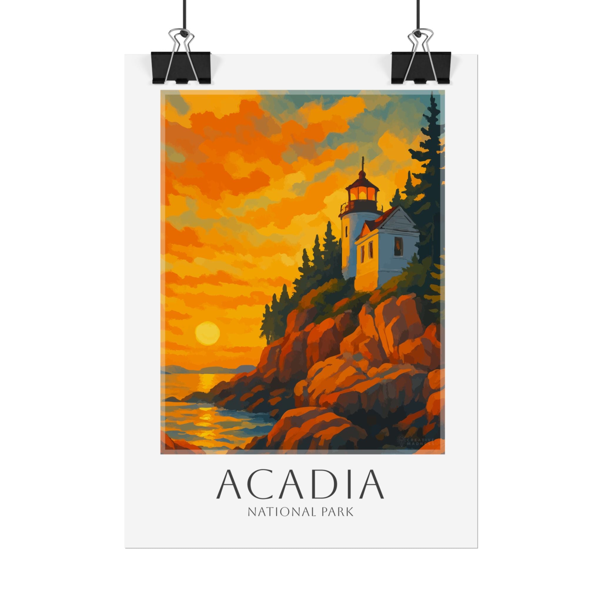 ACADIA * Travel Poster * National Park Wall Art