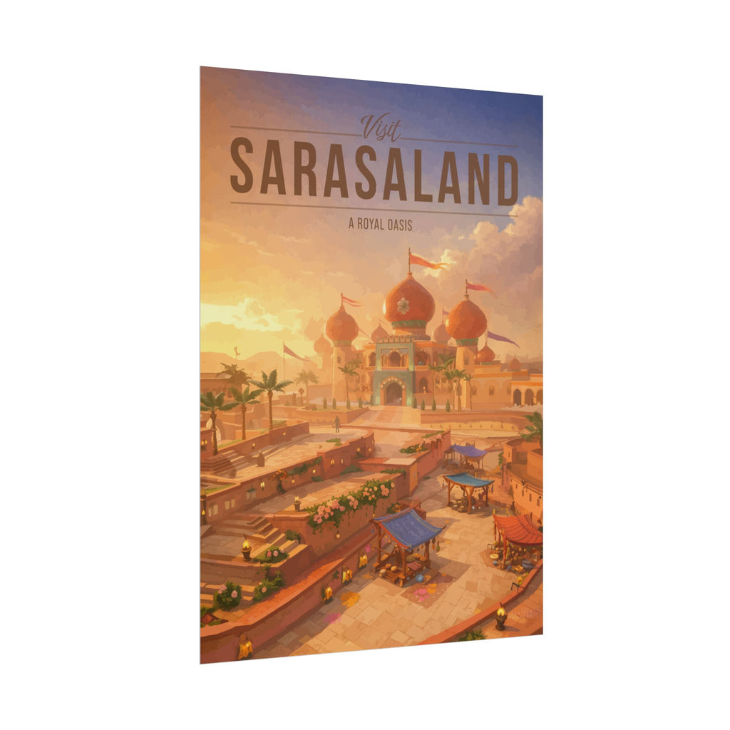Sarasaland Travel Poster
