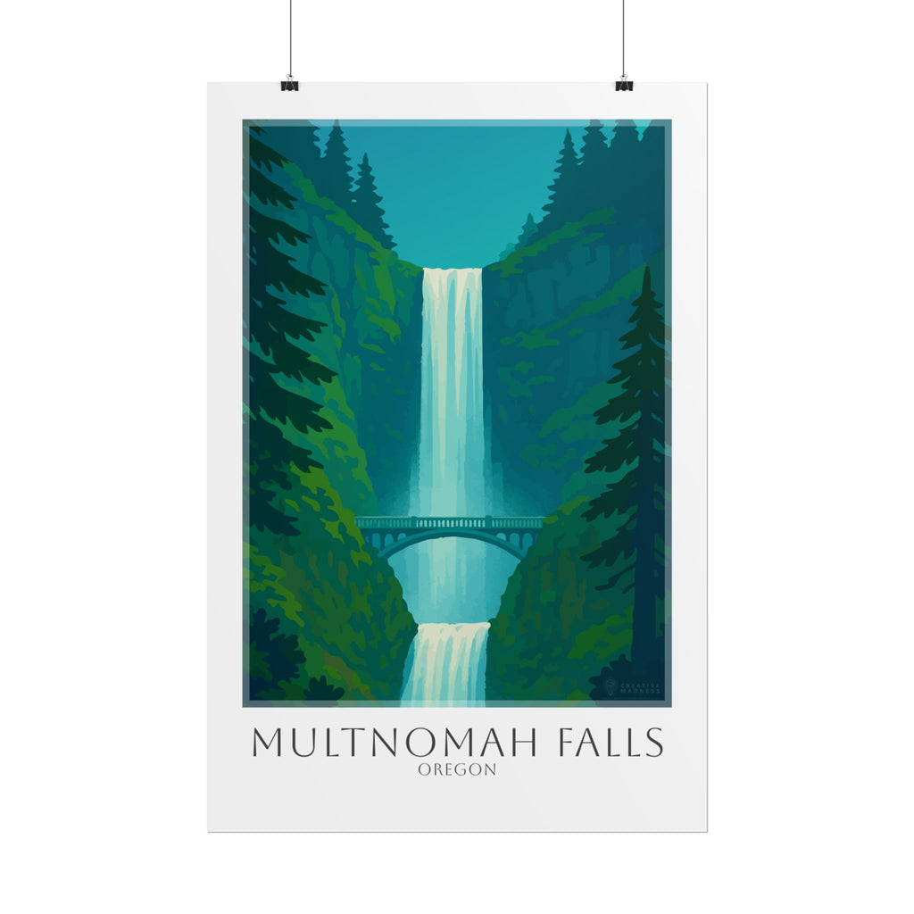 Multnomah Falls Travel Poster