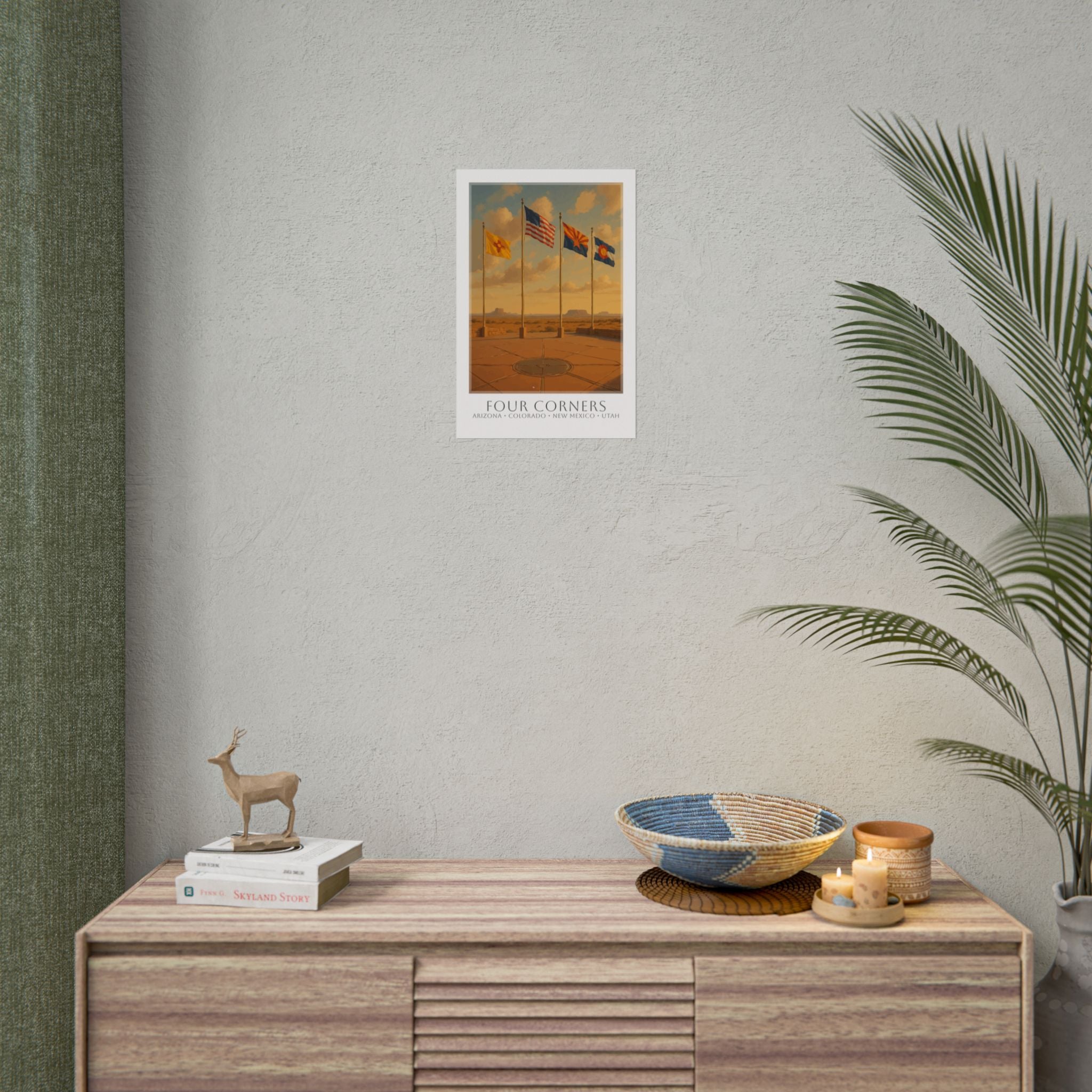 Four Corners Travel Poster