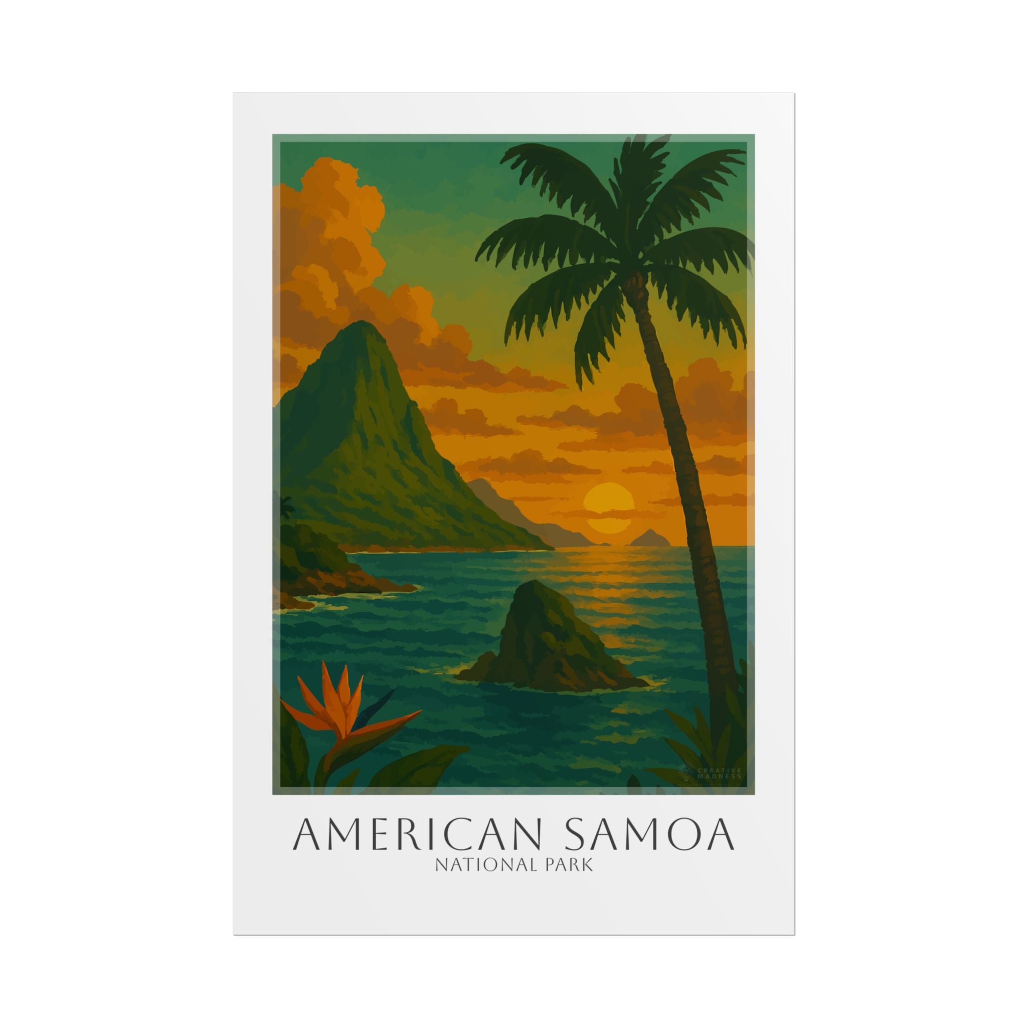 AMERICAN SAMOA * Travel Poster * National Park Wall Art