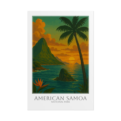 AMERICAN SAMOA * Travel Poster * National Park Wall Art