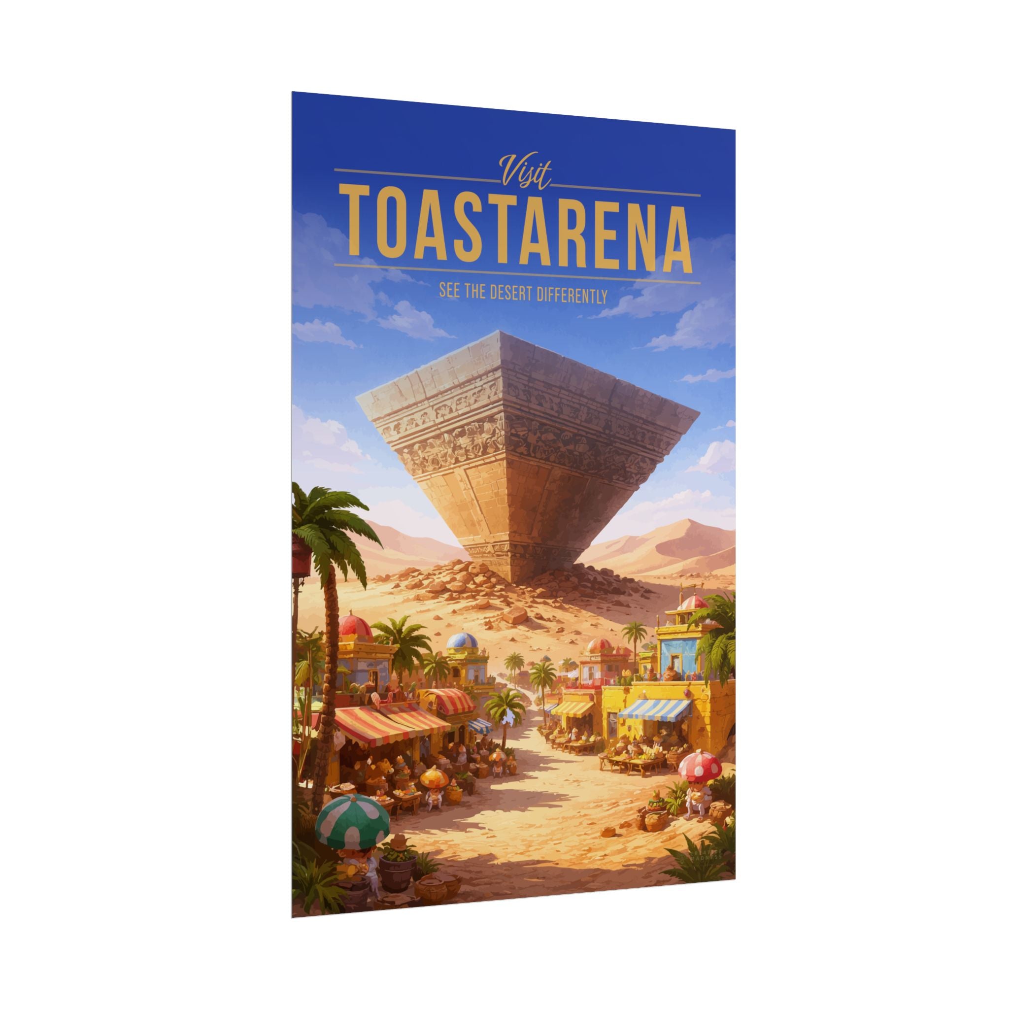 Toastarena Travel Poster