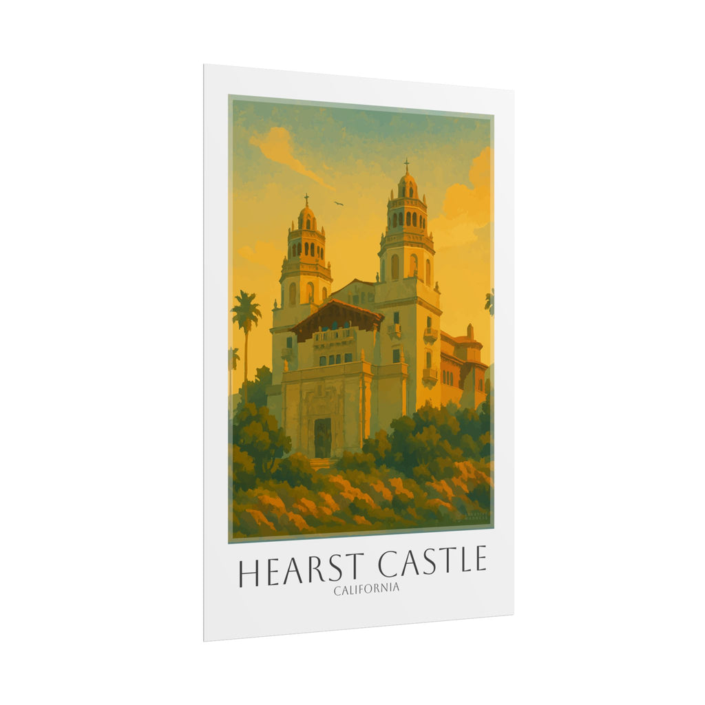 Hearst Castle Travel Poster