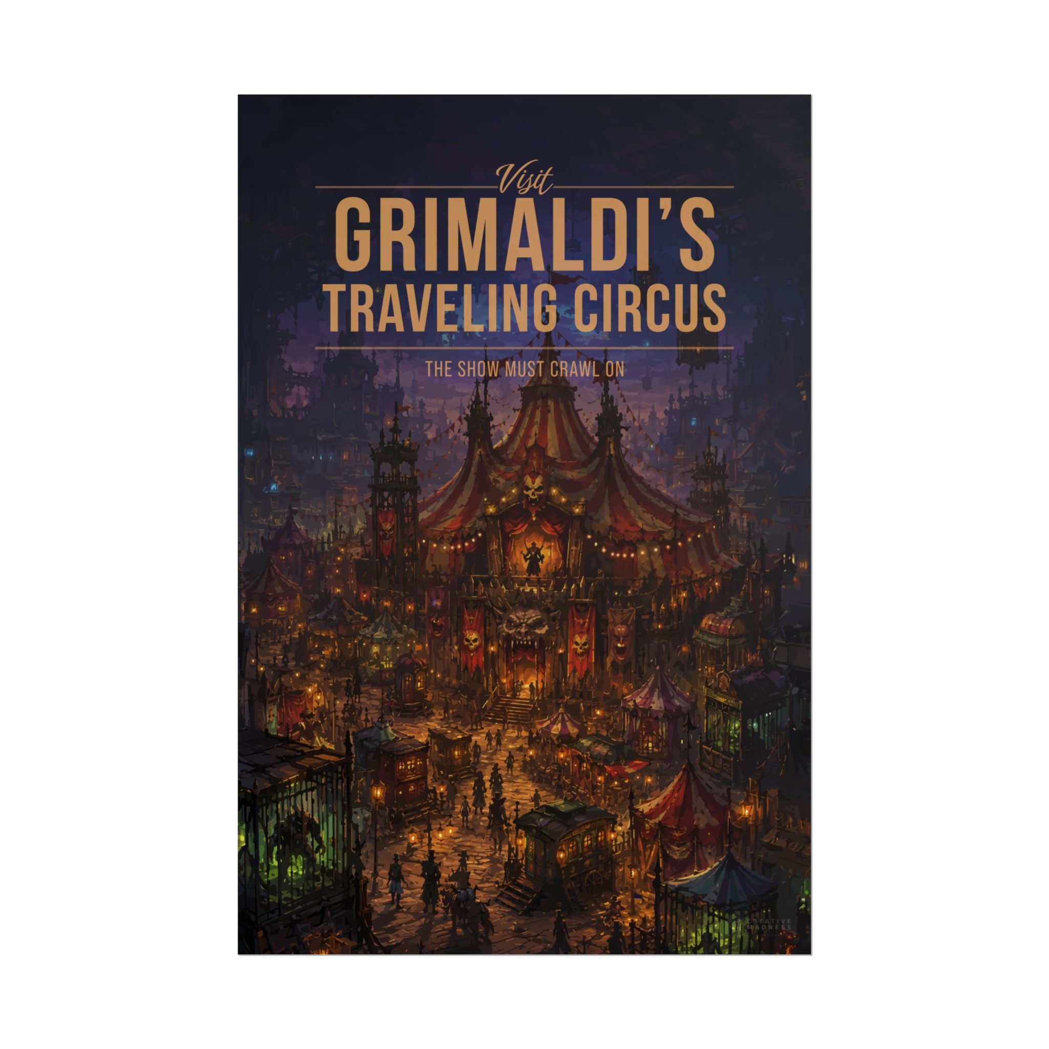 Grimaldis Travelling Circus Travel Poster