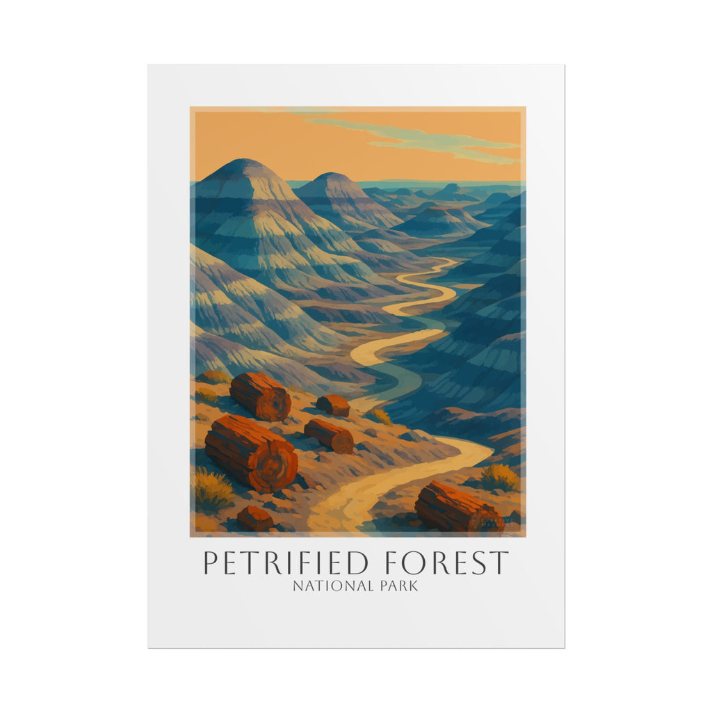 PETRIFIED FOREST * Travel Poster * National Park Wall Art