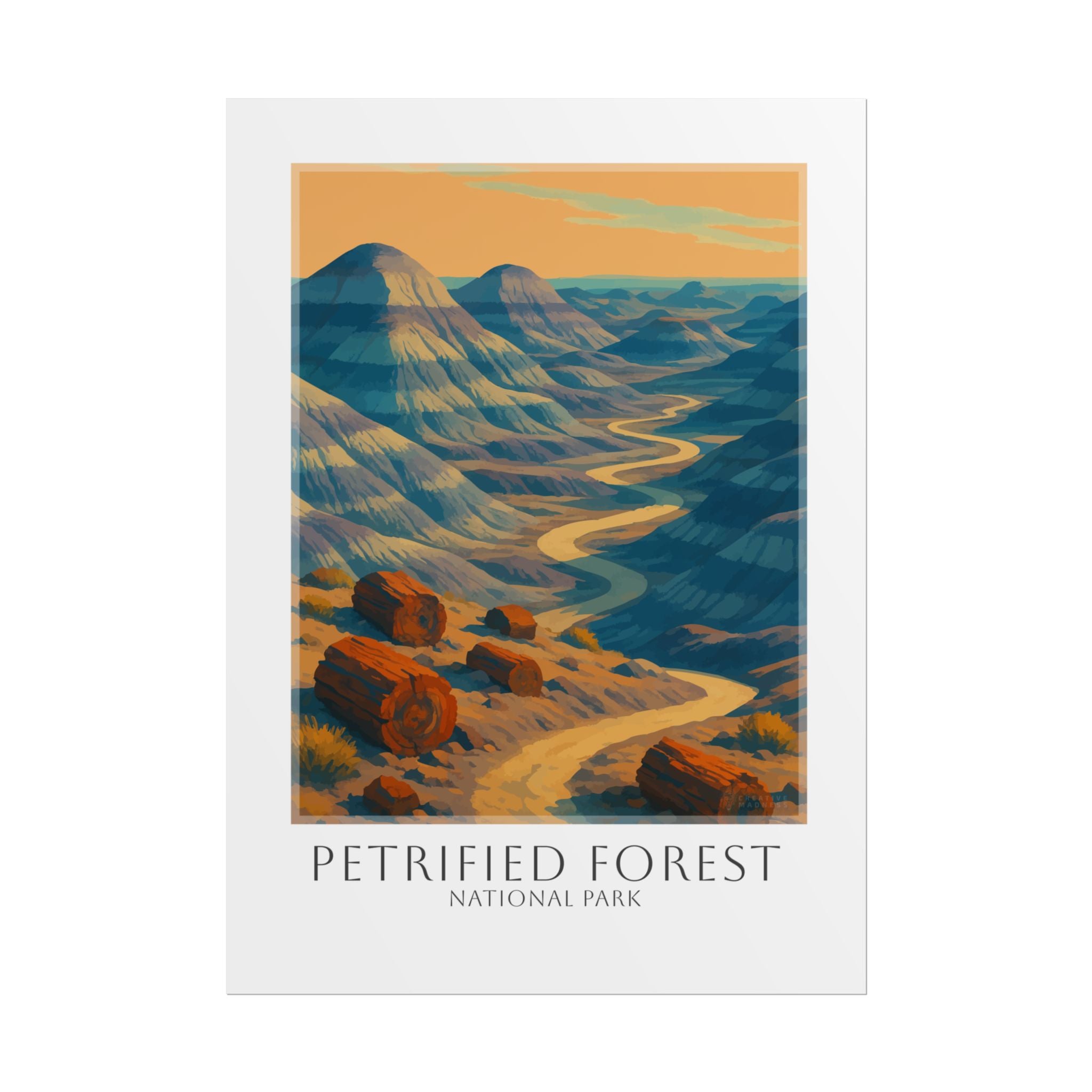 PETRIFIED FOREST * Travel Poster * National Park Wall Art