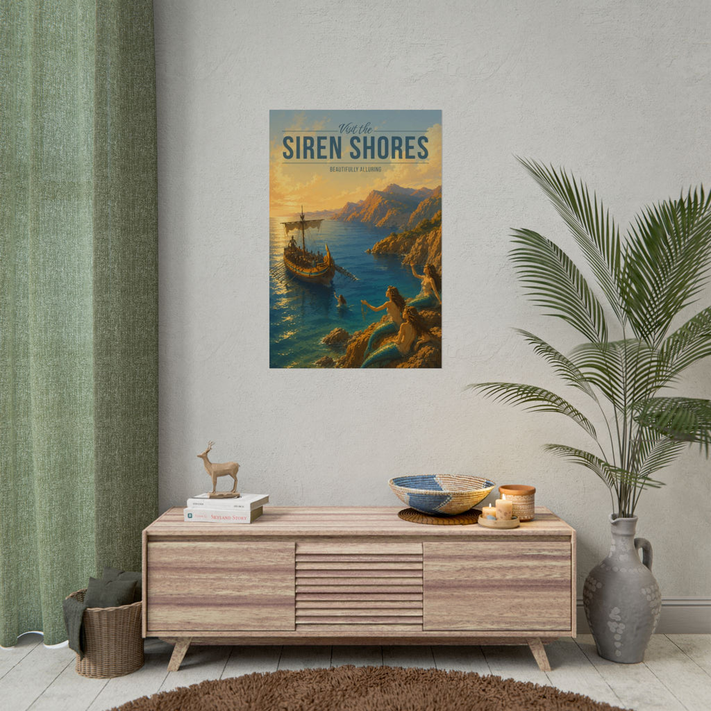 Siren Shores Travel Poster