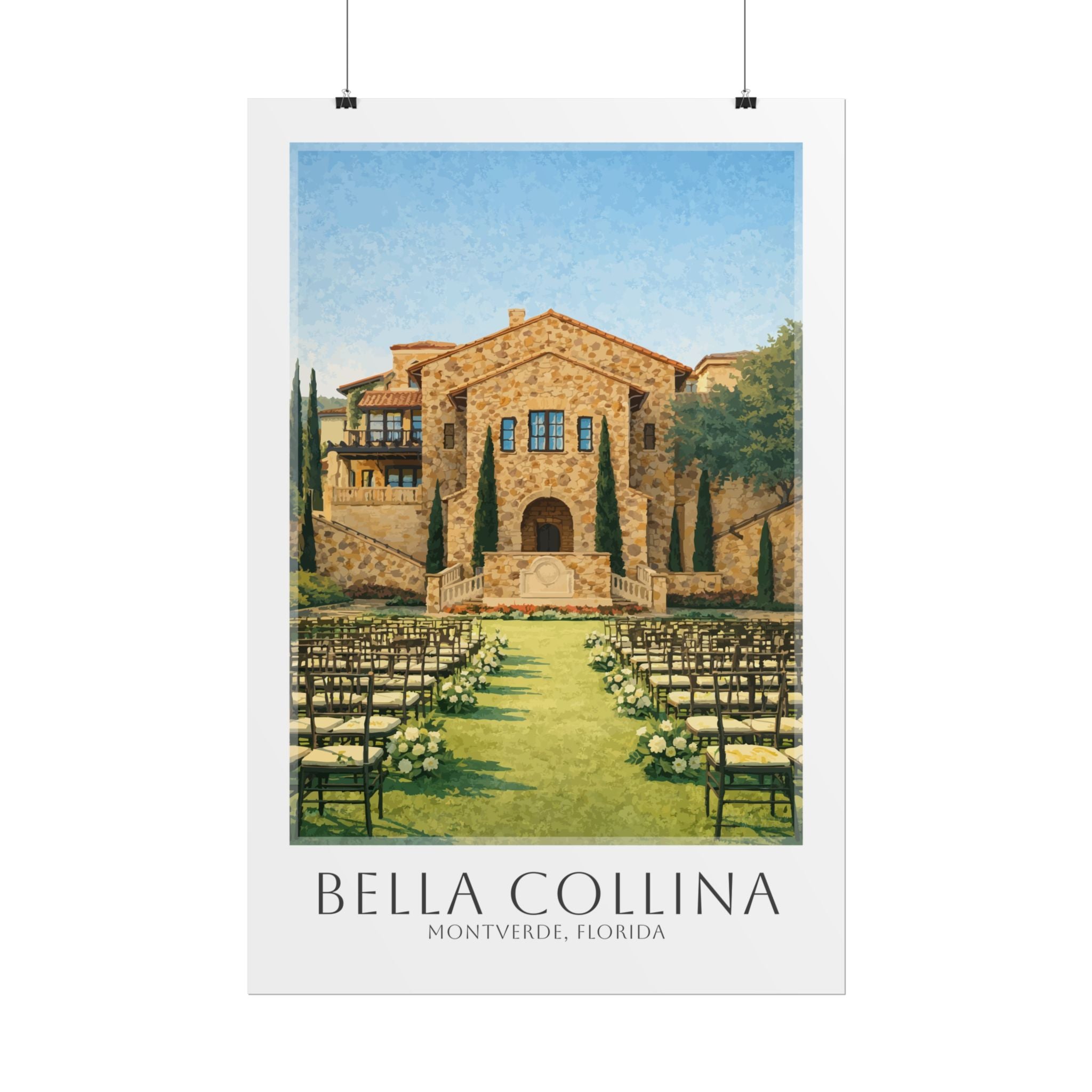 Bella Collina Travel Poster