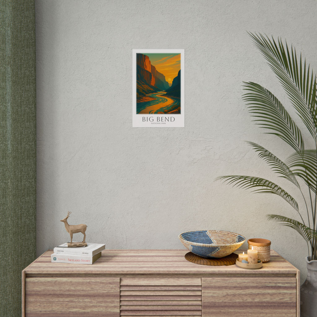 BIG BEND * Travel Poster * National Park Wall Art
