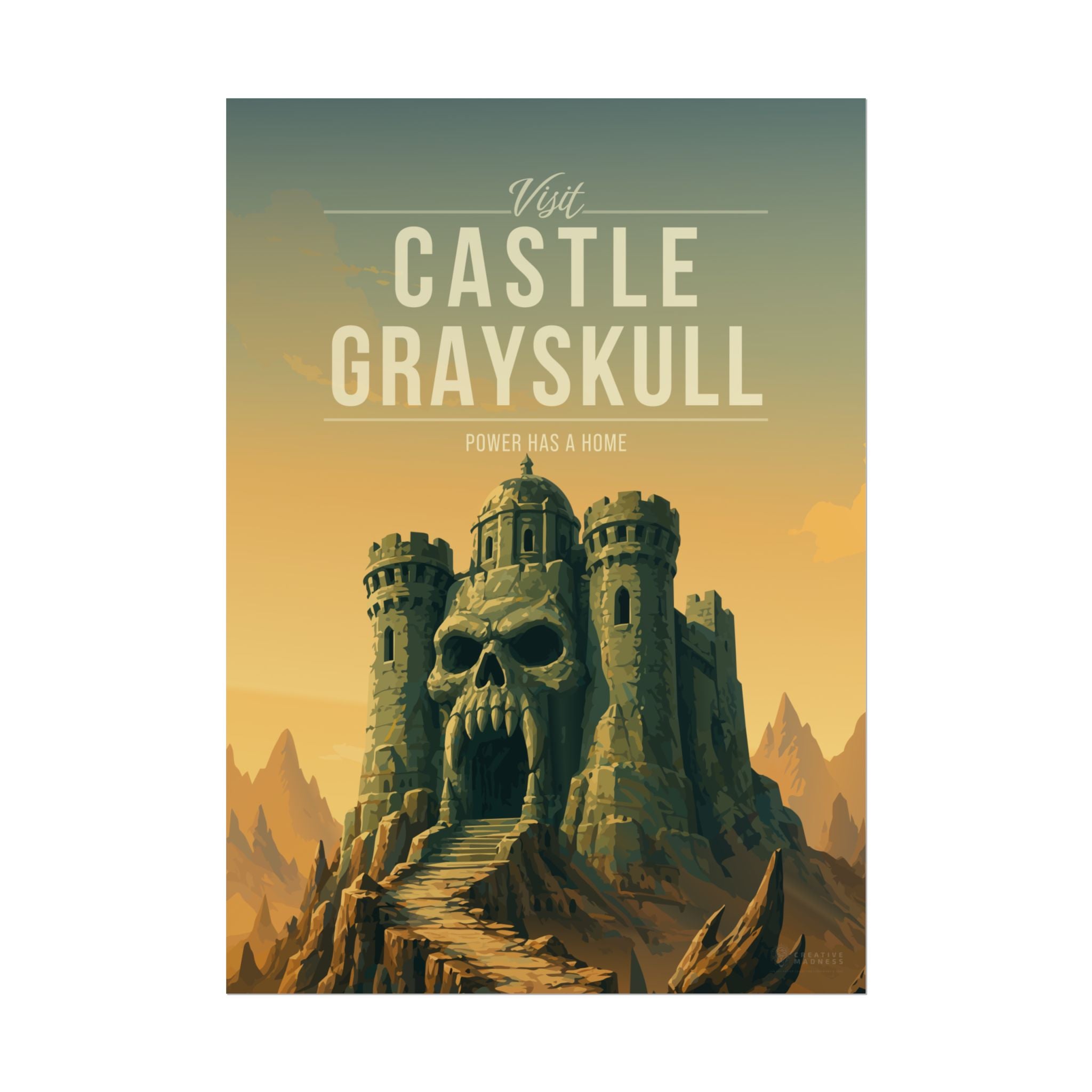 Castle Grayskull Travel Poster