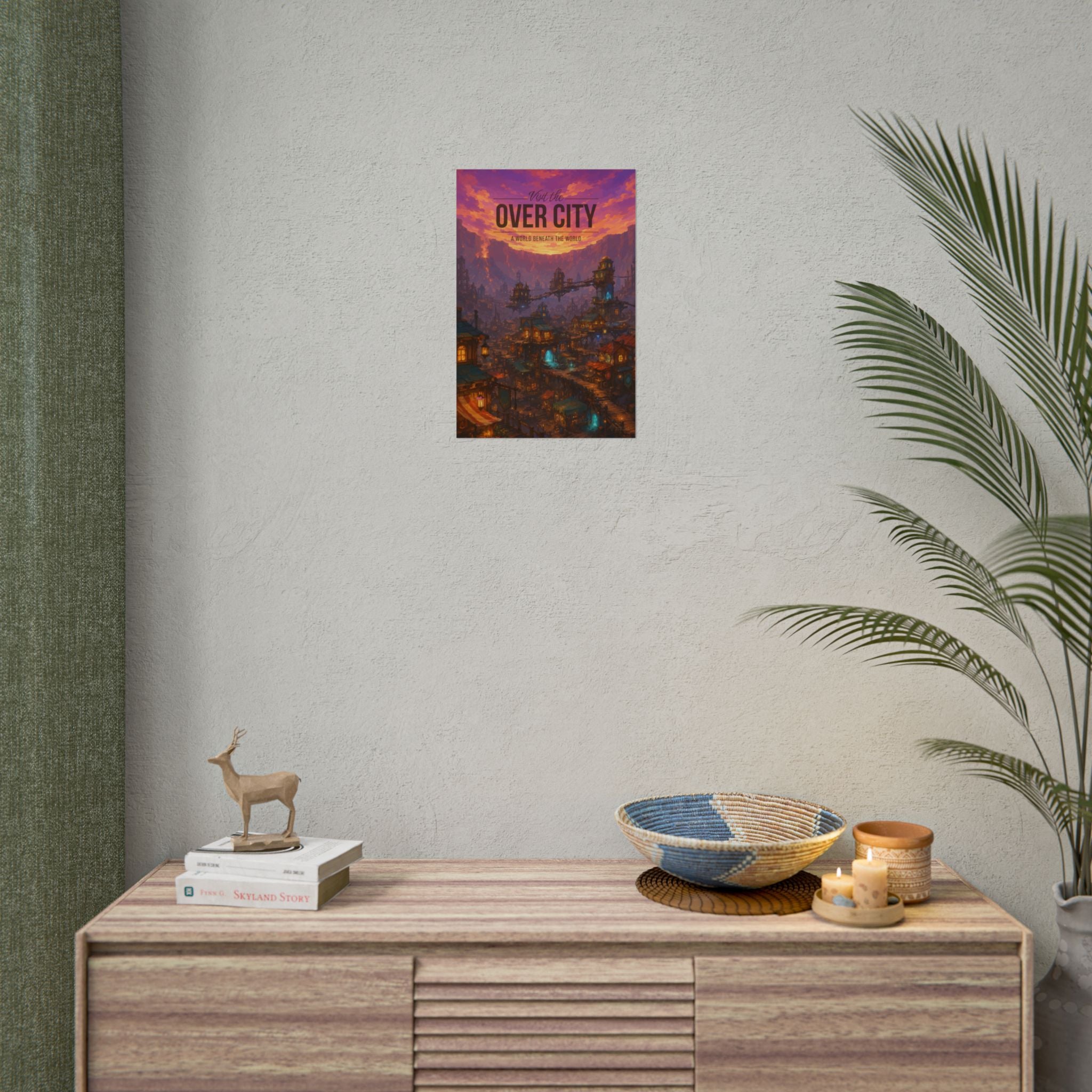 Over City Travel Poster