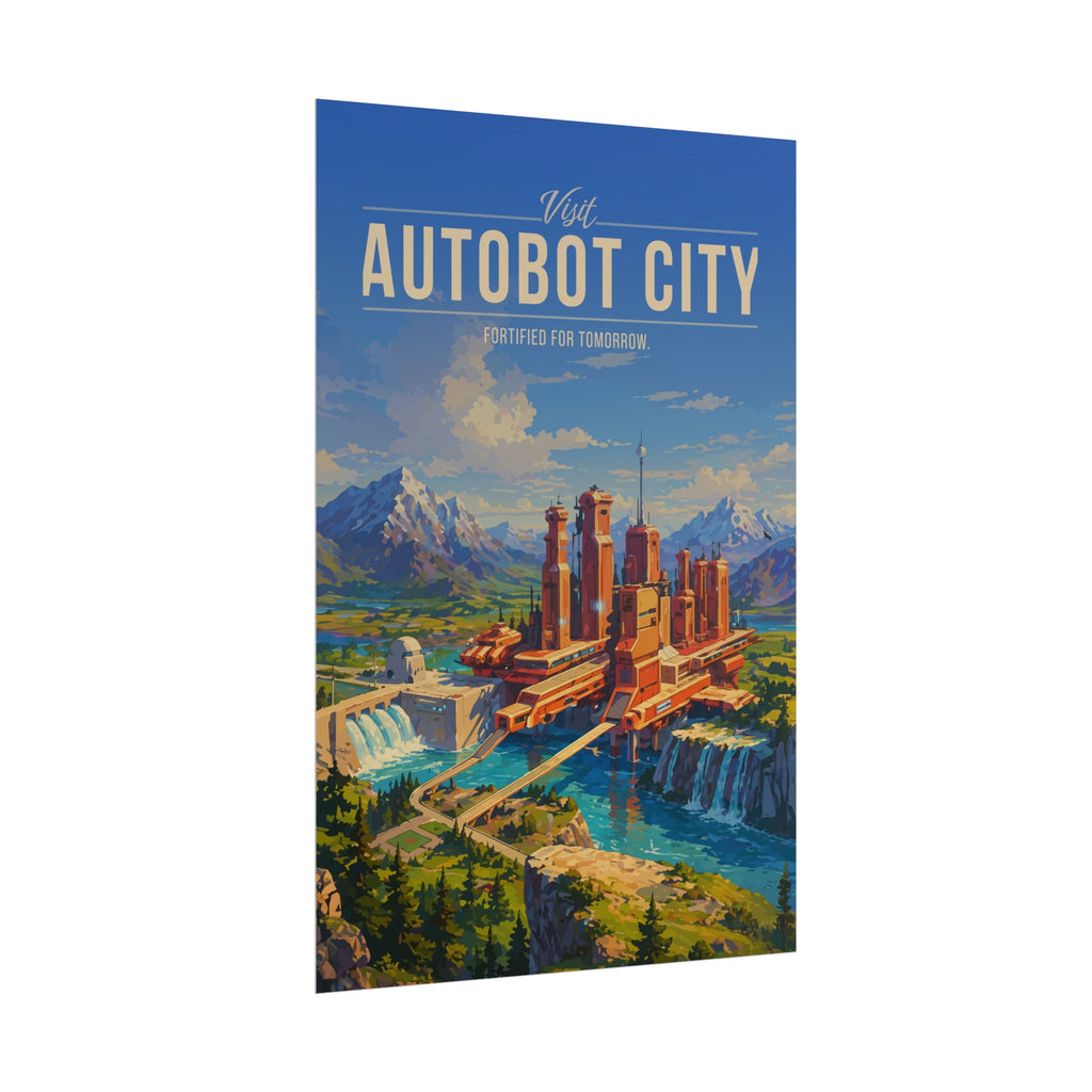 Autobot City Travel Poster