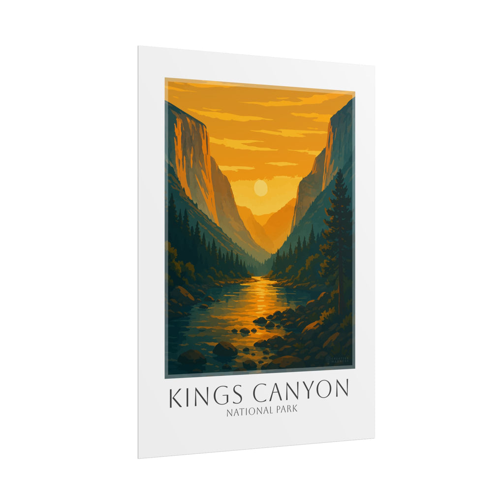 KINGS CANYON * Travel Poster * National Park Wall Art