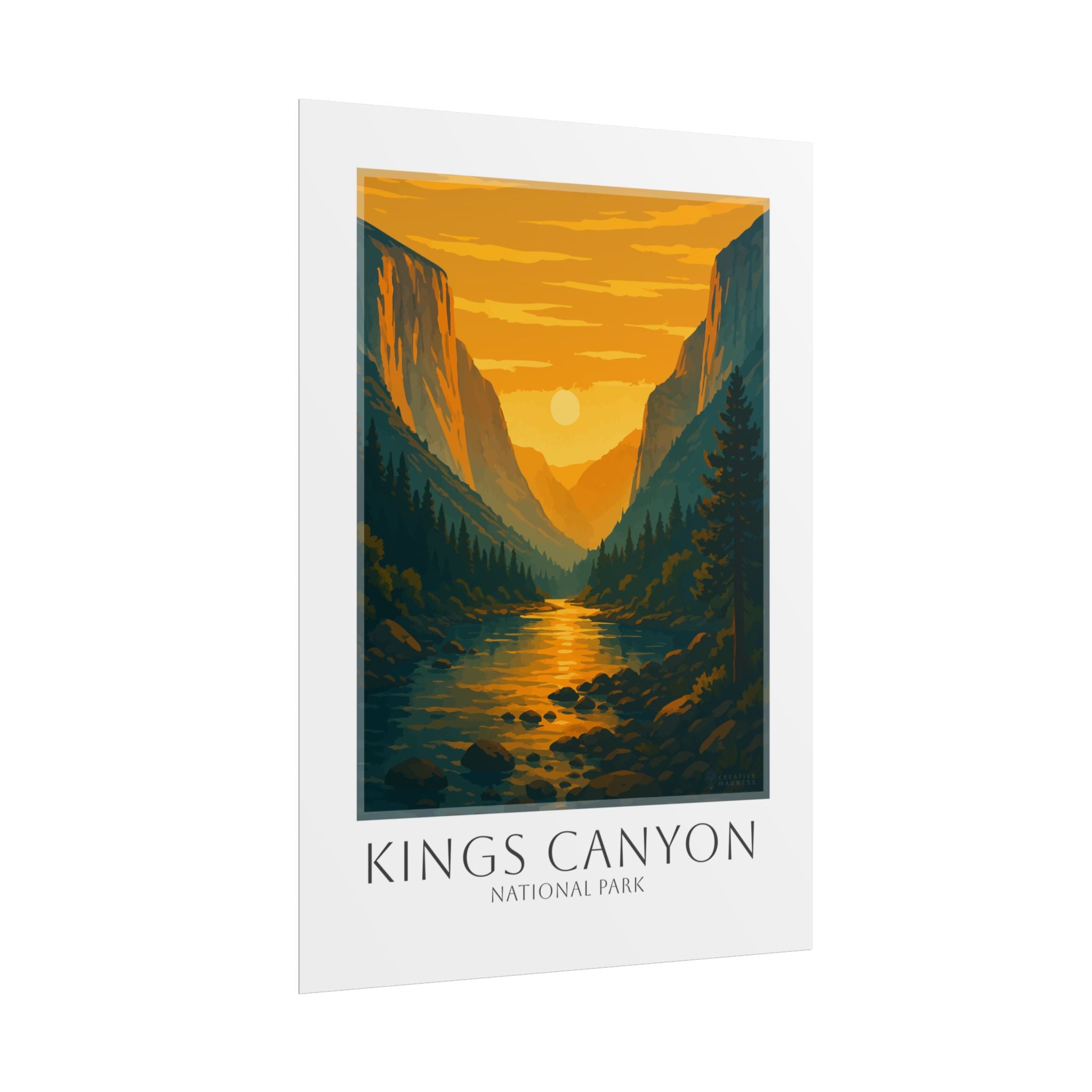 KINGS CANYON * Travel Poster * National Park Wall Art