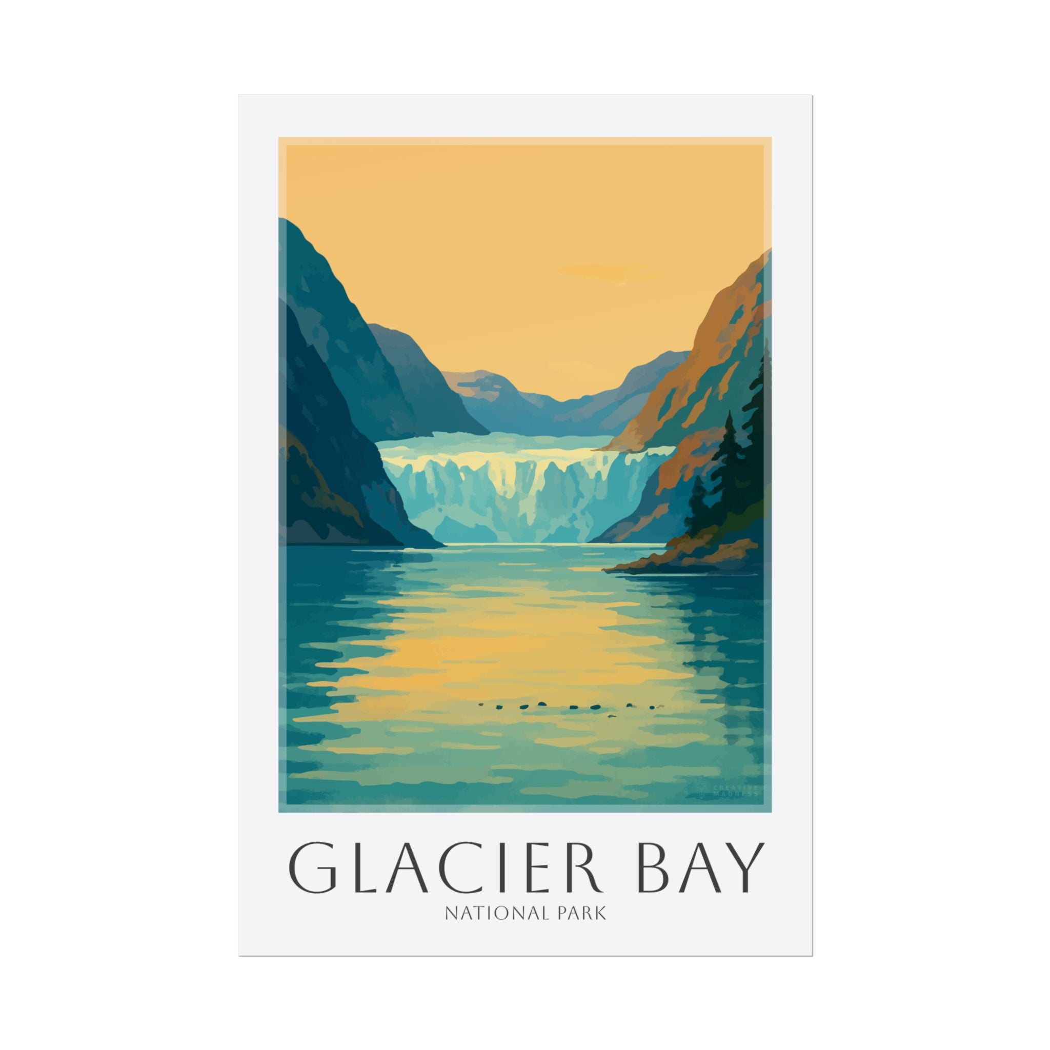 GLACIER BAY  * Travel Poster * National Park Wall Art