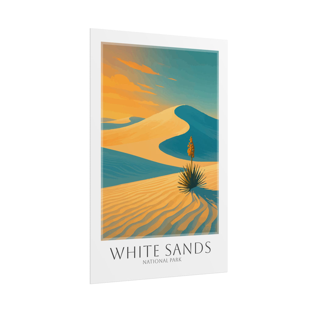 WHITE SANDS * Travel Poster * National Park Wall Art