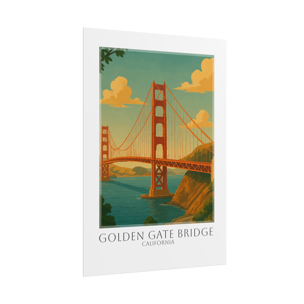 Golden Gate Bridge Travel Poster