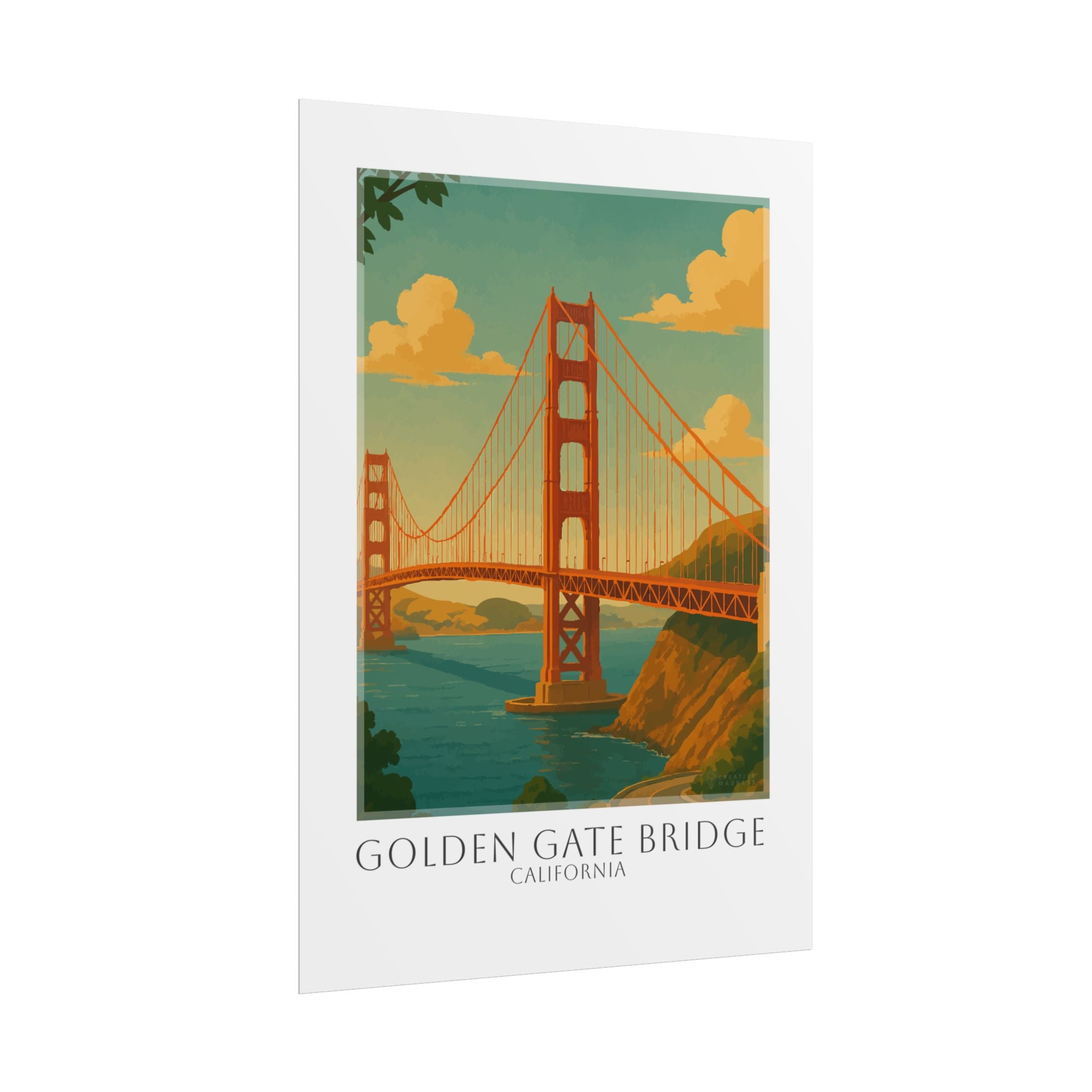 Golden Gate Bridge Travel Poster