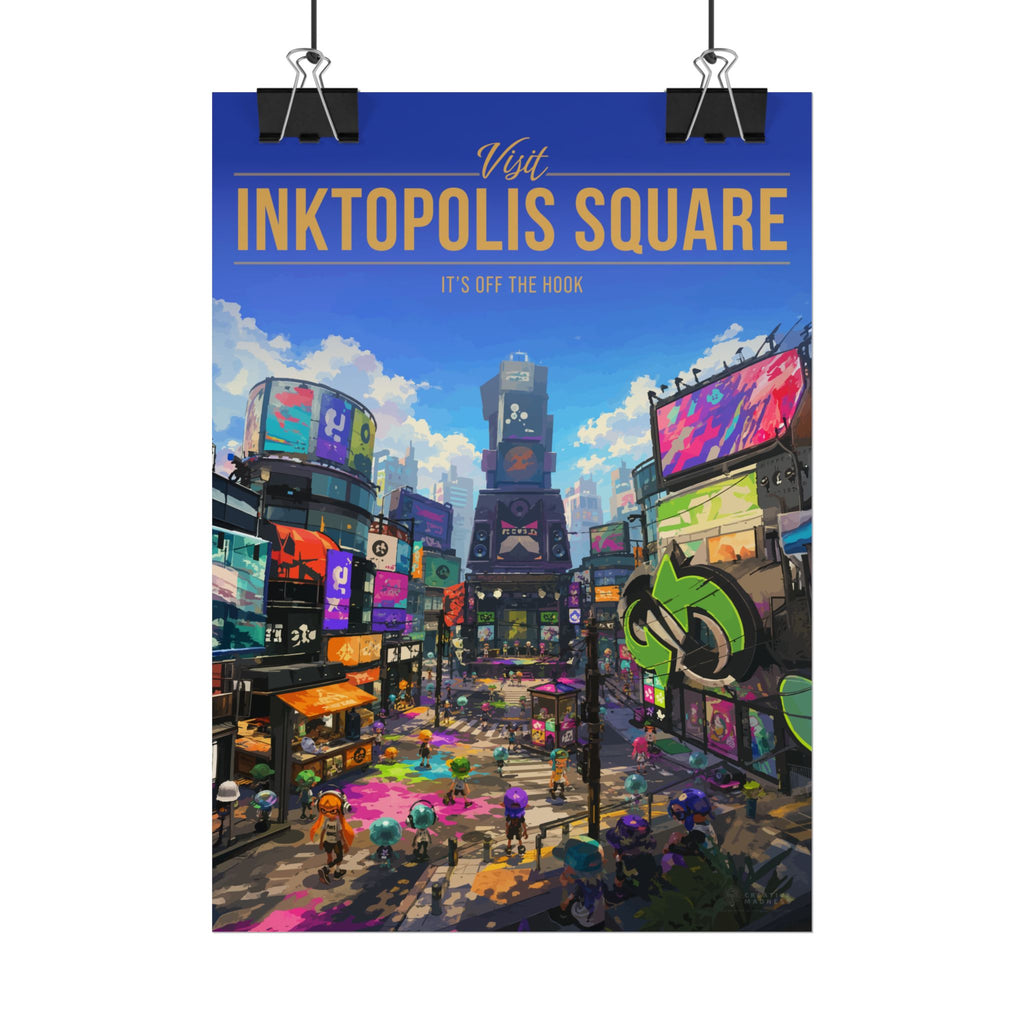 Inktopolis Square Travel Poster