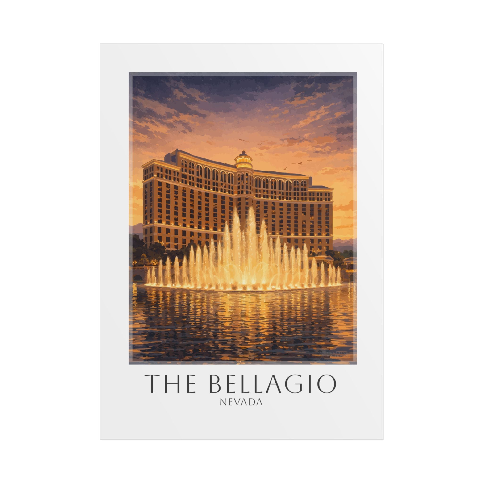 The Bellagio Travel Poster