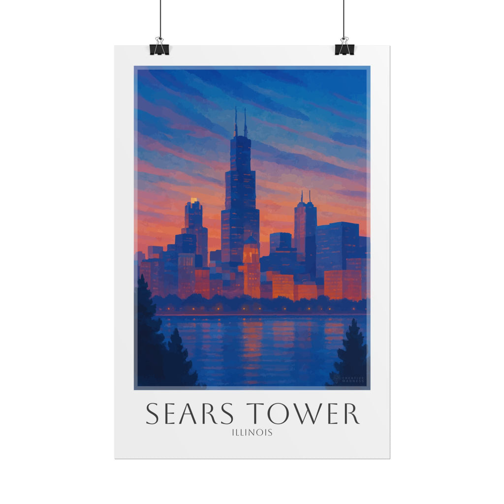 Sears Tower Travel Poster