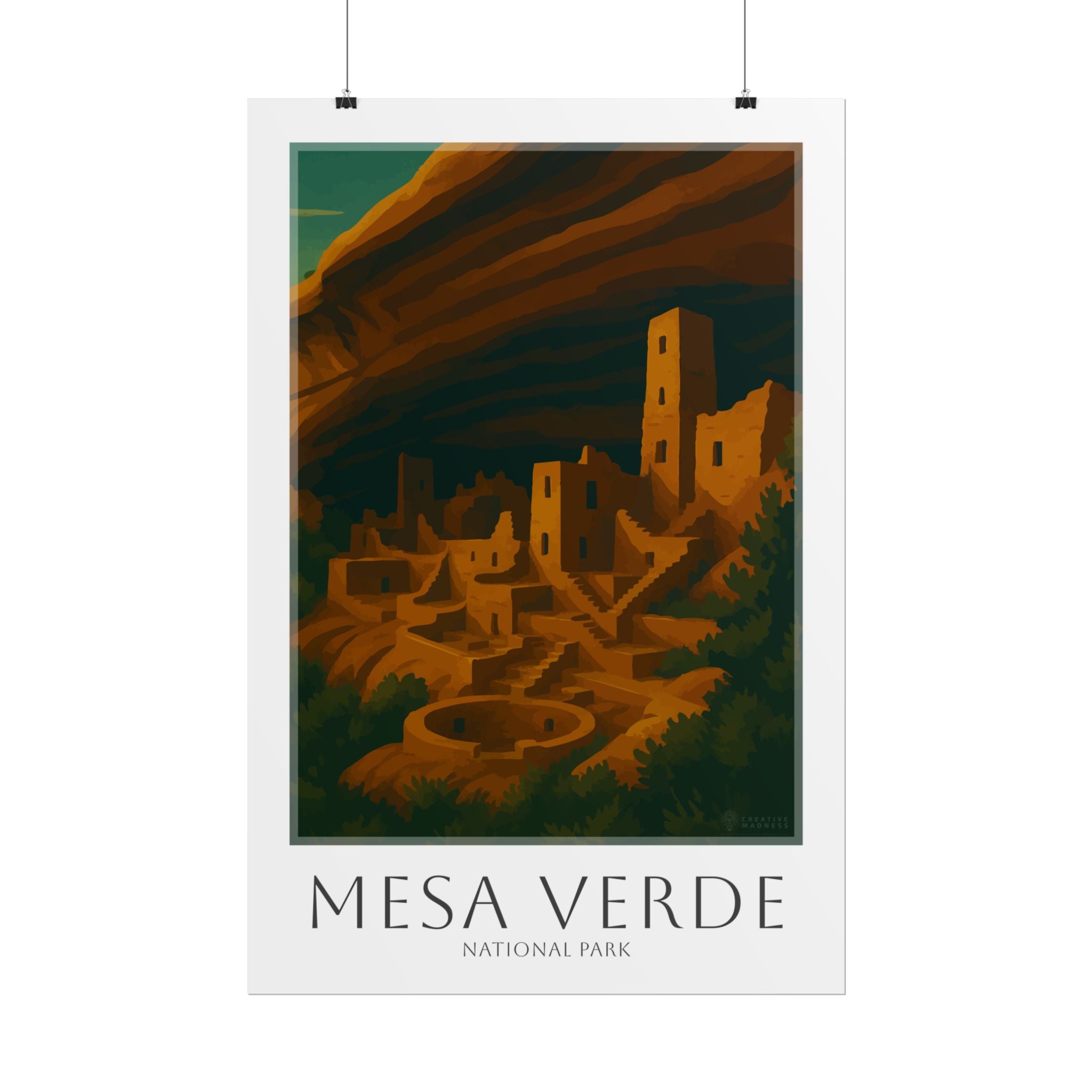 MESA VERDE * Travel Poster * National Park Wall Art