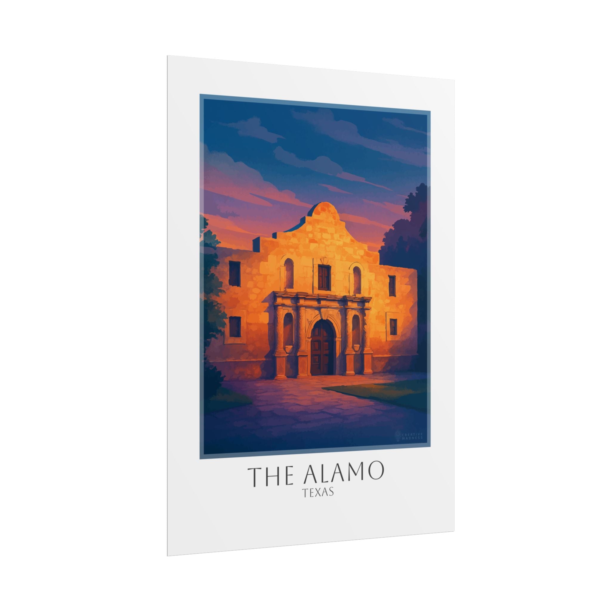 The Alamo Travel Poster