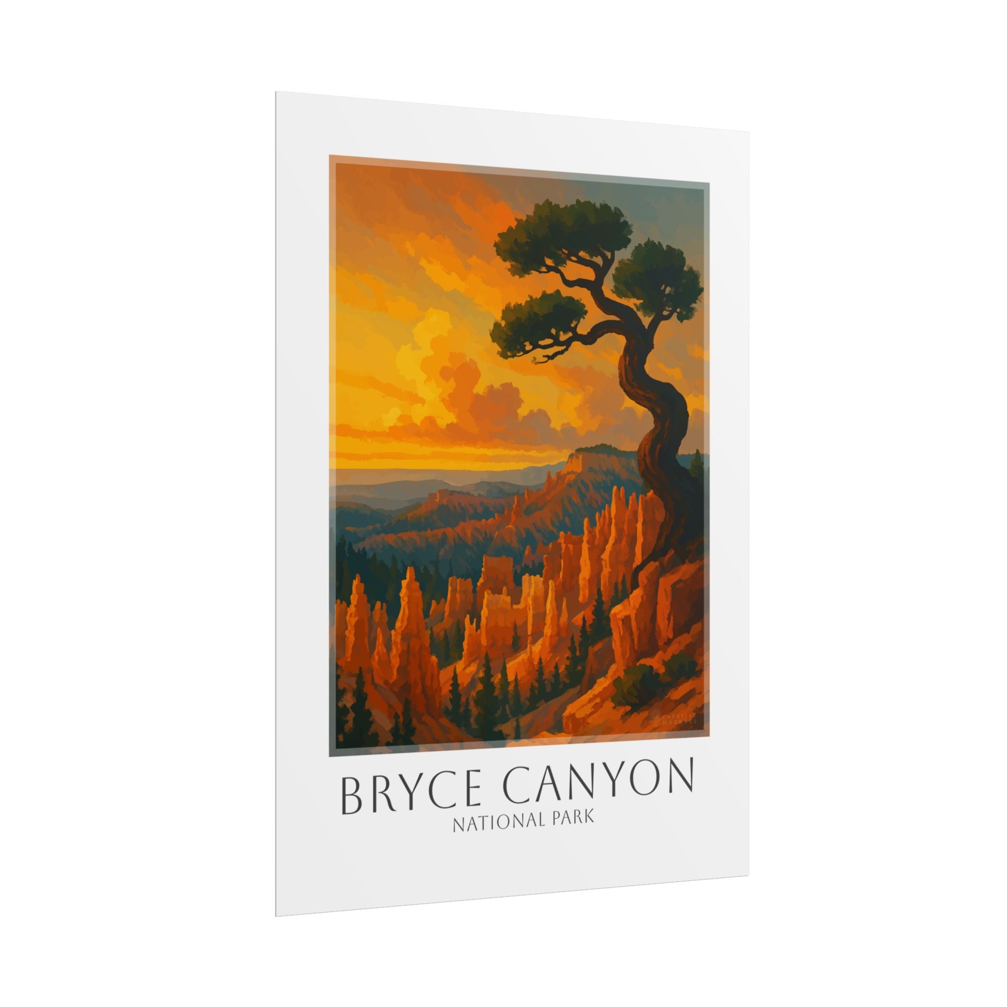 BRYCE CANYON * Travel Poster * National Park Wall Art