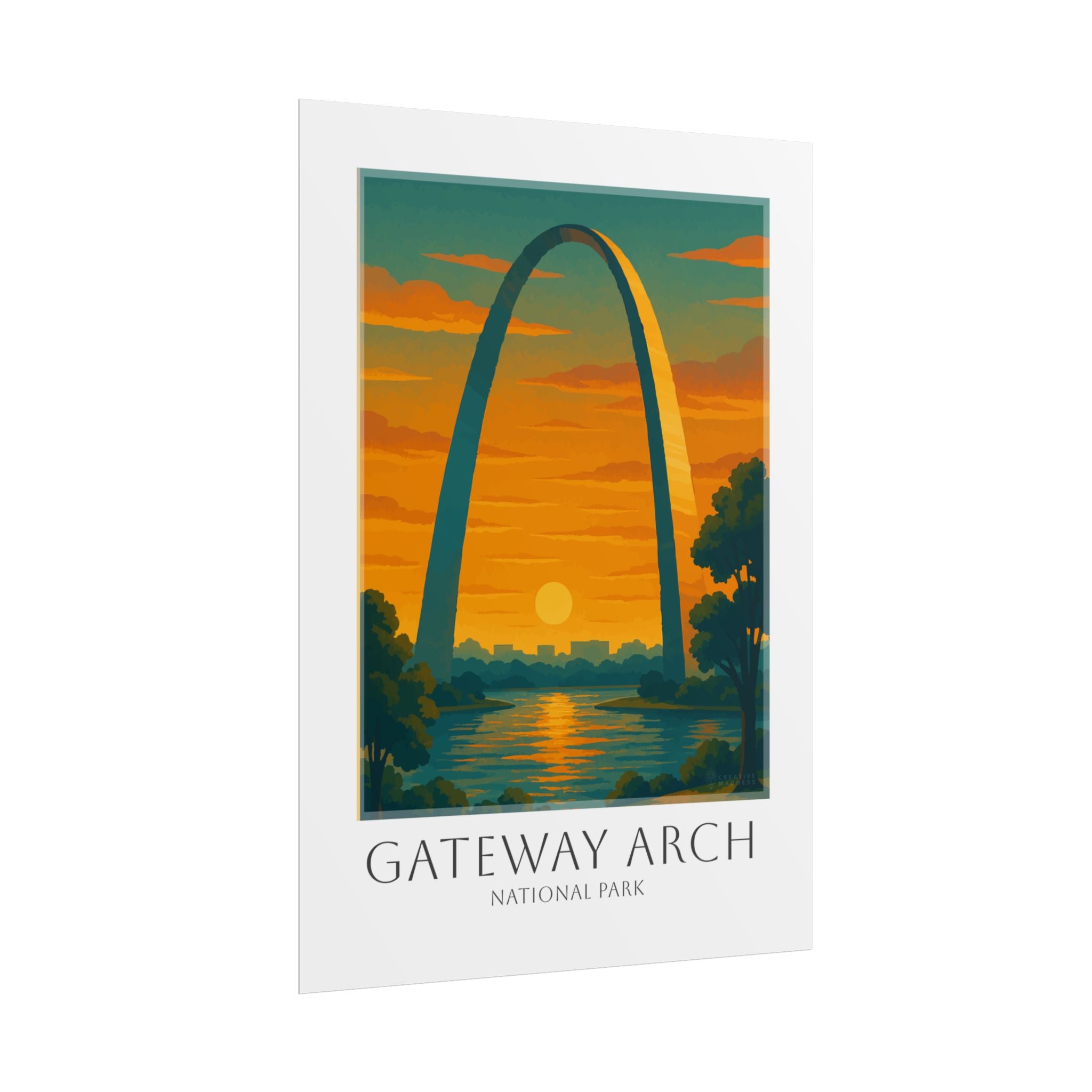 GATEWAY ARCH  * Travel Poster * National Park Wall Art