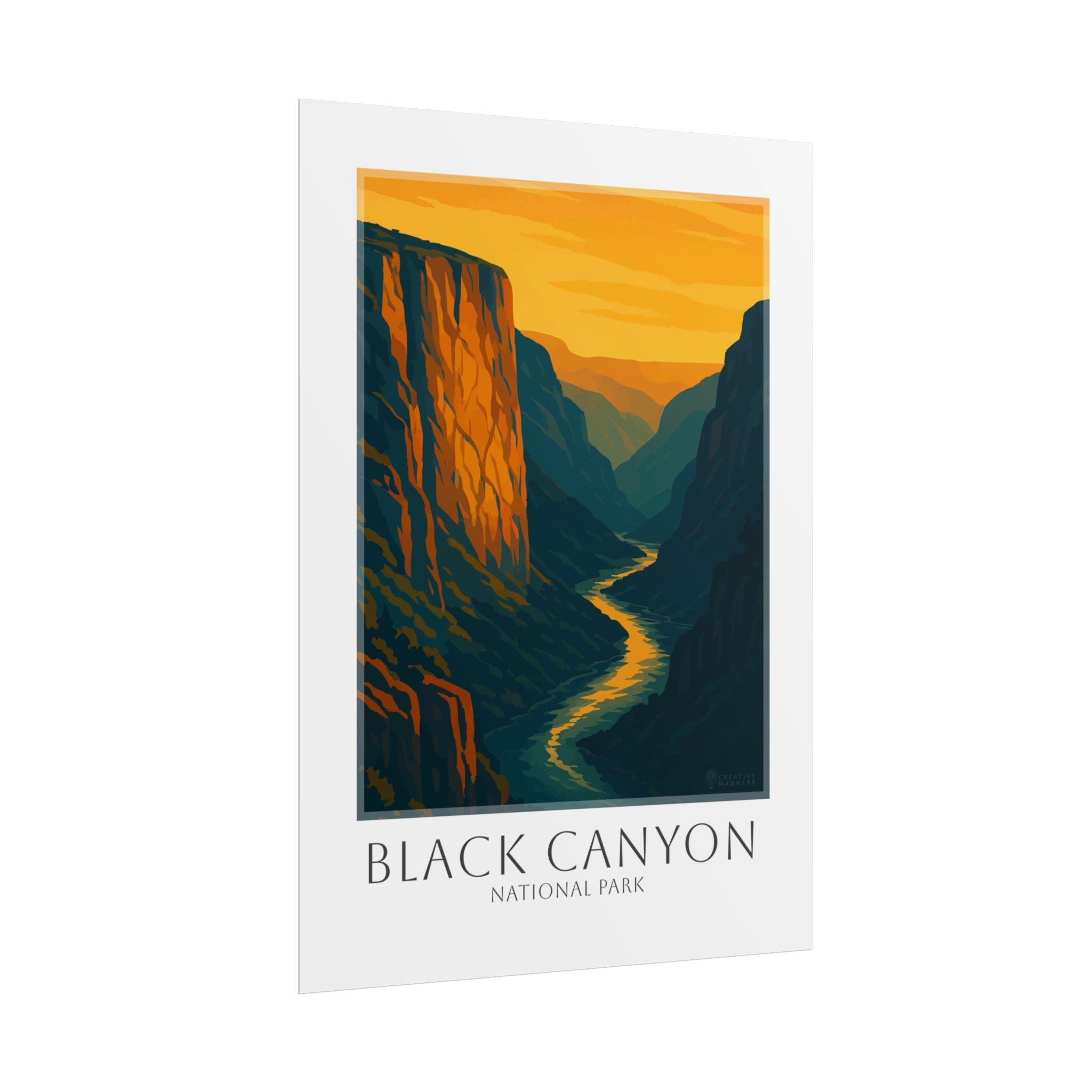 BLACK CANYON * Travel Poster * National Park Wall Art
